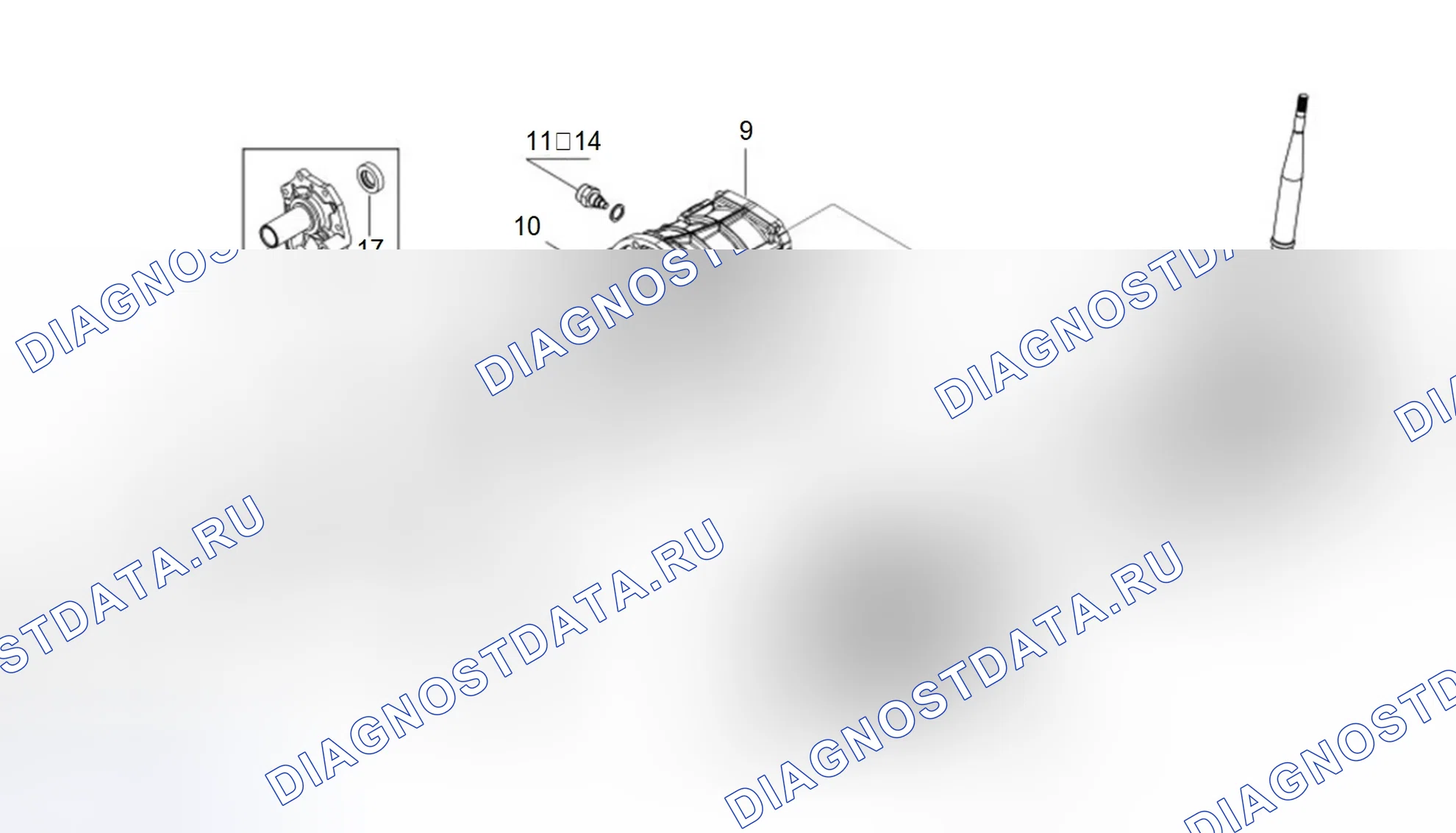 Схема расположения узла трансмиссии — Great Wall Wingle-5. Great-Wall Wingle 5 I