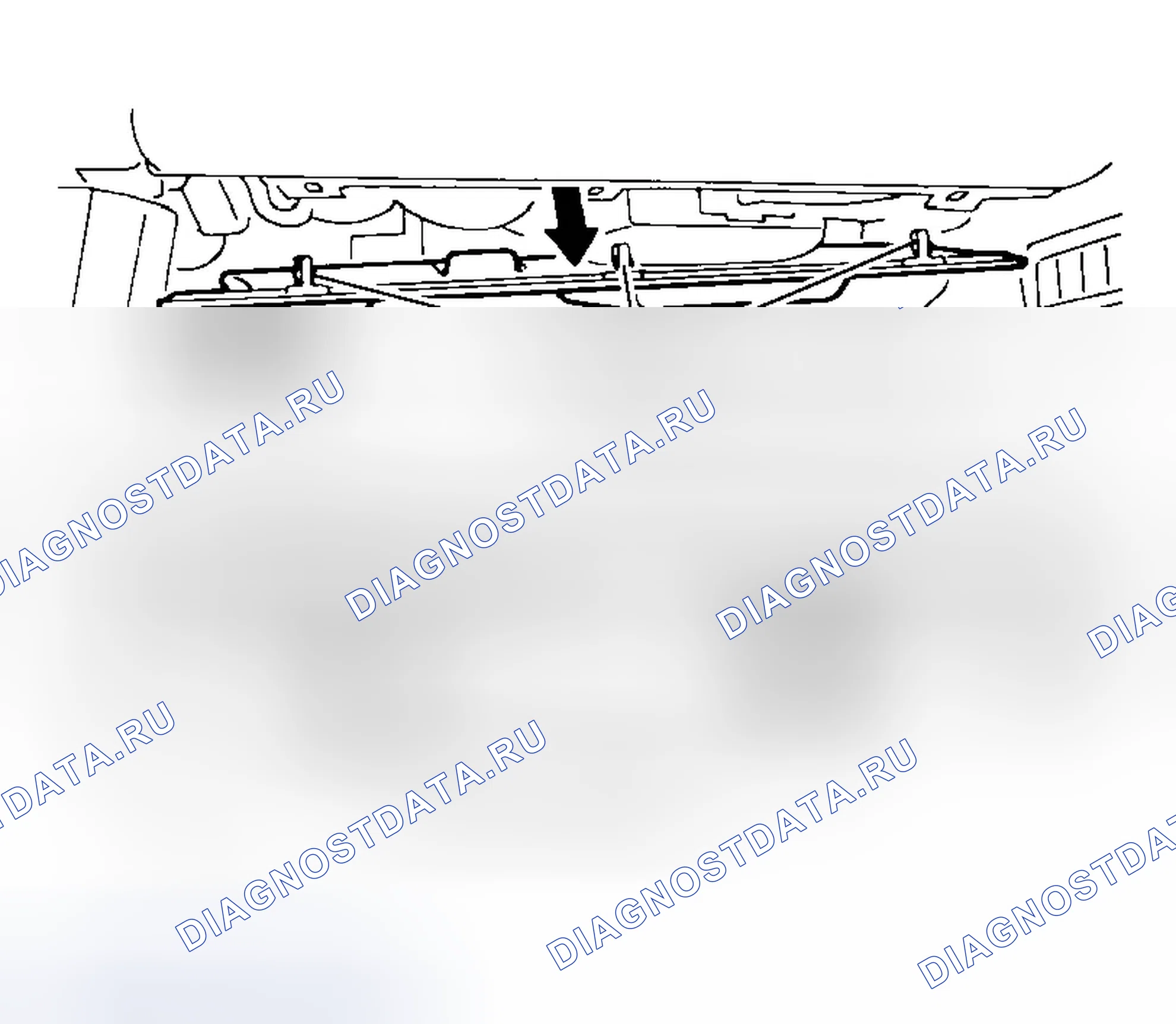 Рис. 385: НИЖНЯЯ КРЫШКА ПРИБОРА. Infiniti Q45 III