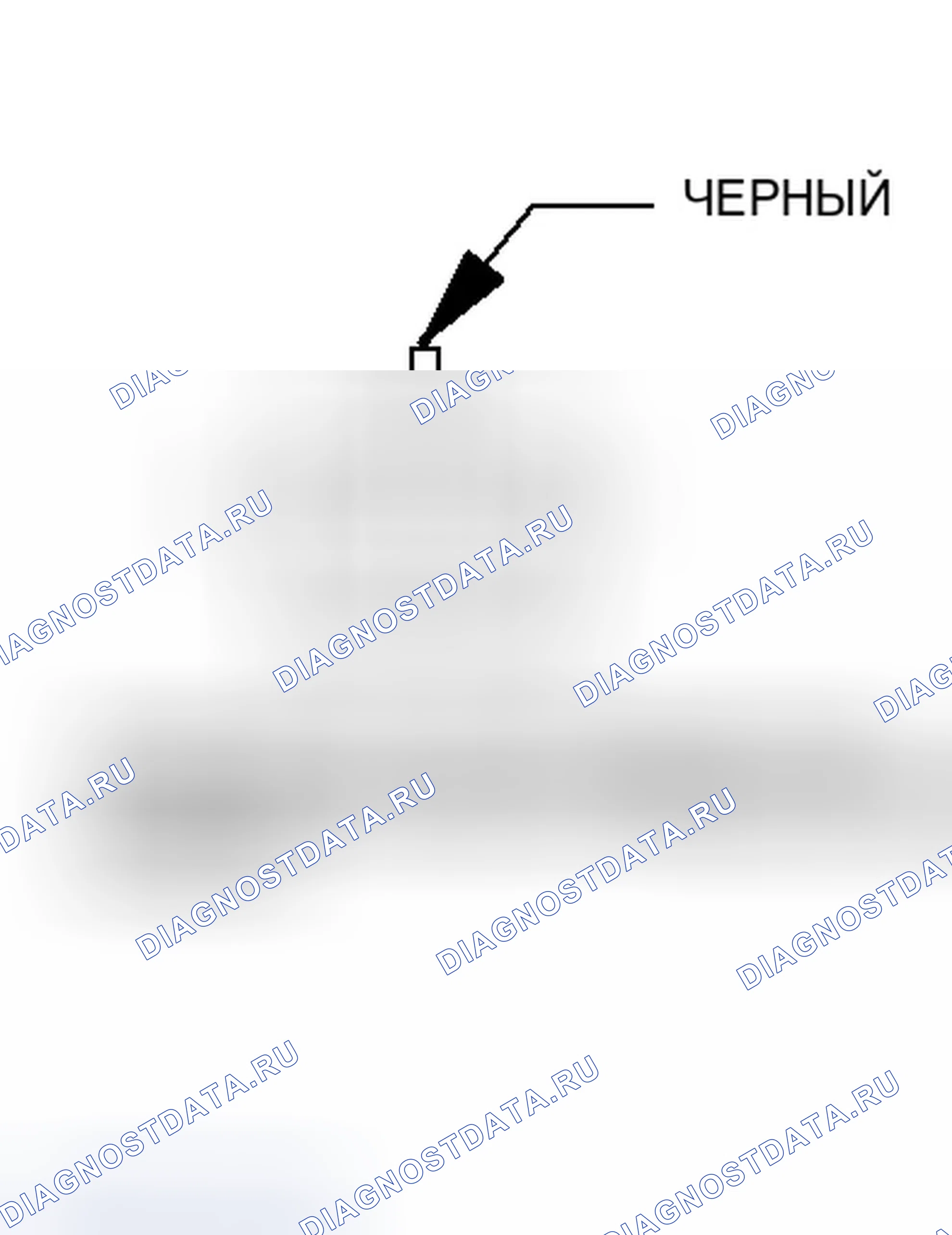 Рис. 109: Вид с торца разъема двигателя переднего подступенка сиденья водителя с электроприводом. Chrysler Pacifica CS