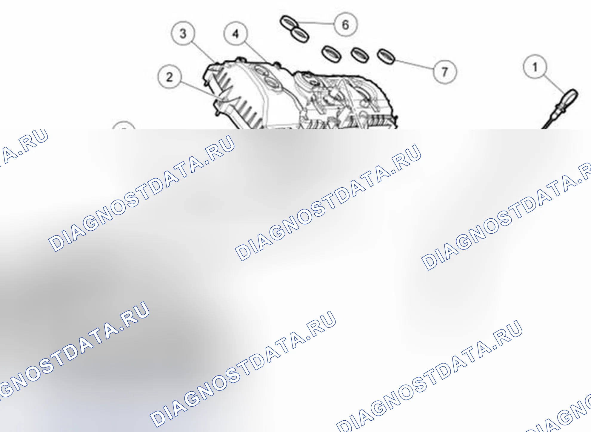 Рис. 489: Крышка клапана - лев. (Вид 2 из 2). Ford Mustang V рестайлинг