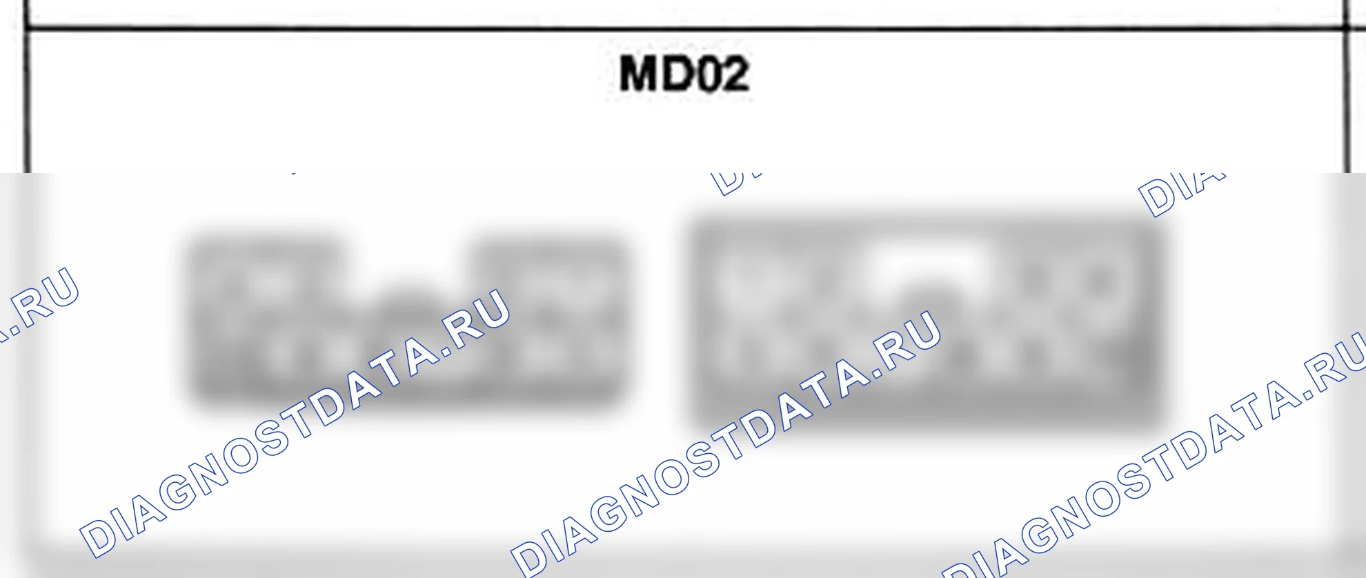 Распиновка разъёма MD02 — основного жгута. Hyundai Atos MX
