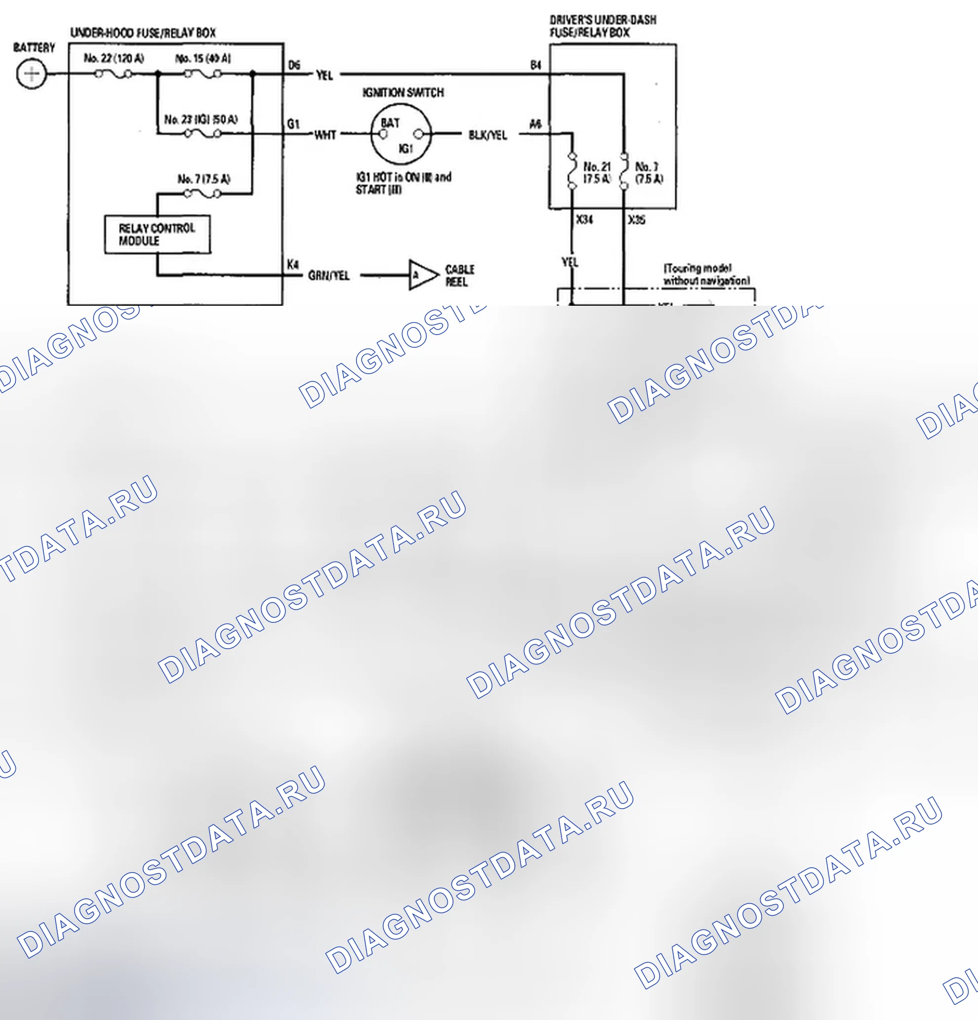 Рис. 4: Принципиальная схема. Honda Odyssey IV