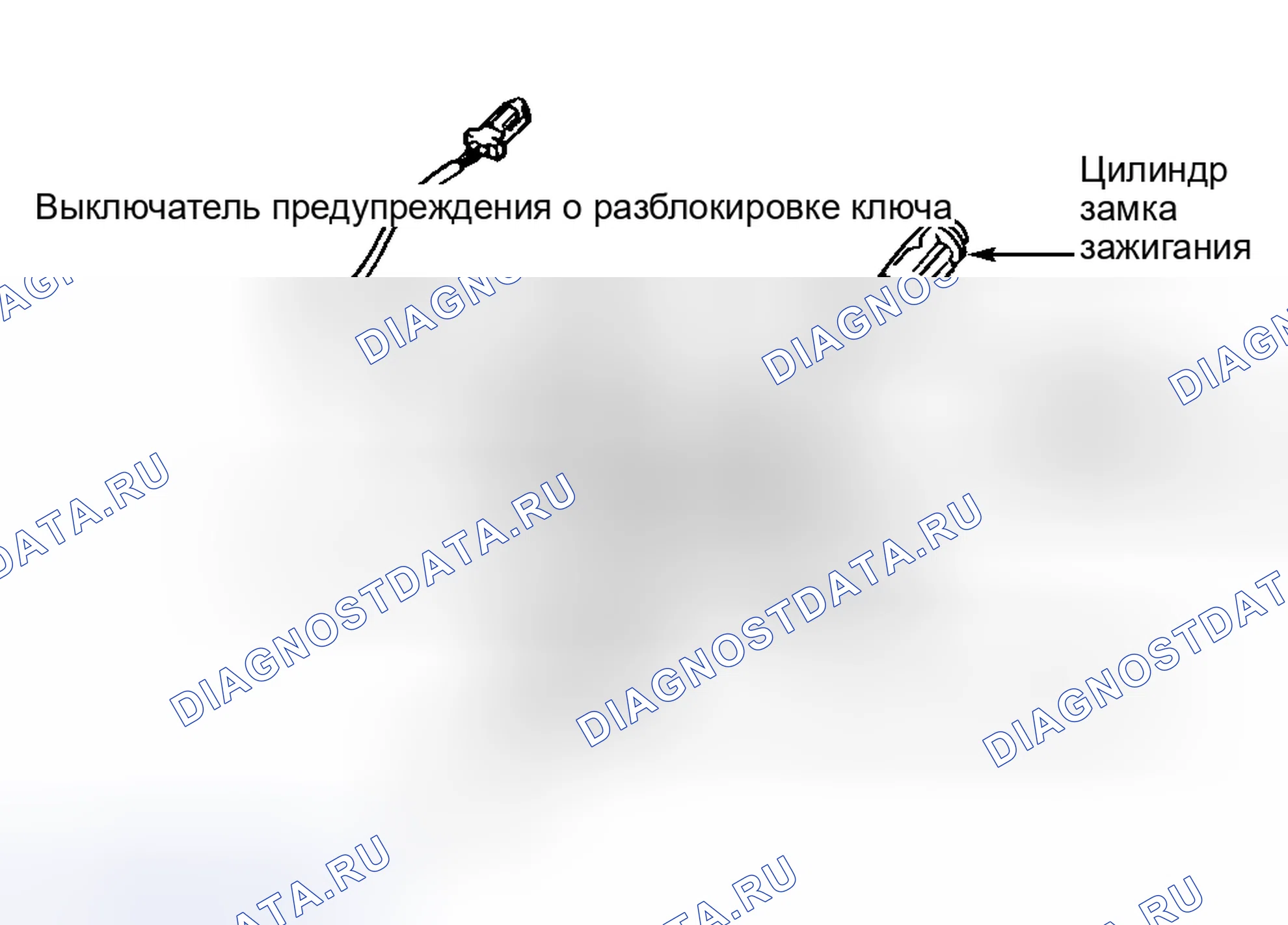 Рис. 3: СИГНАЛИЗАТОР РАЗБЛОКИРОВКИ КЛЮЧА. Toyota Land Cruiser 100
