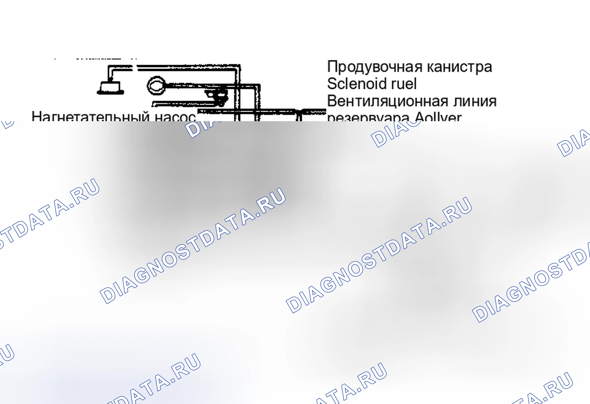 Рис. 29: Схема системы контроля паров топлива (Альянс). AMC Eagle I