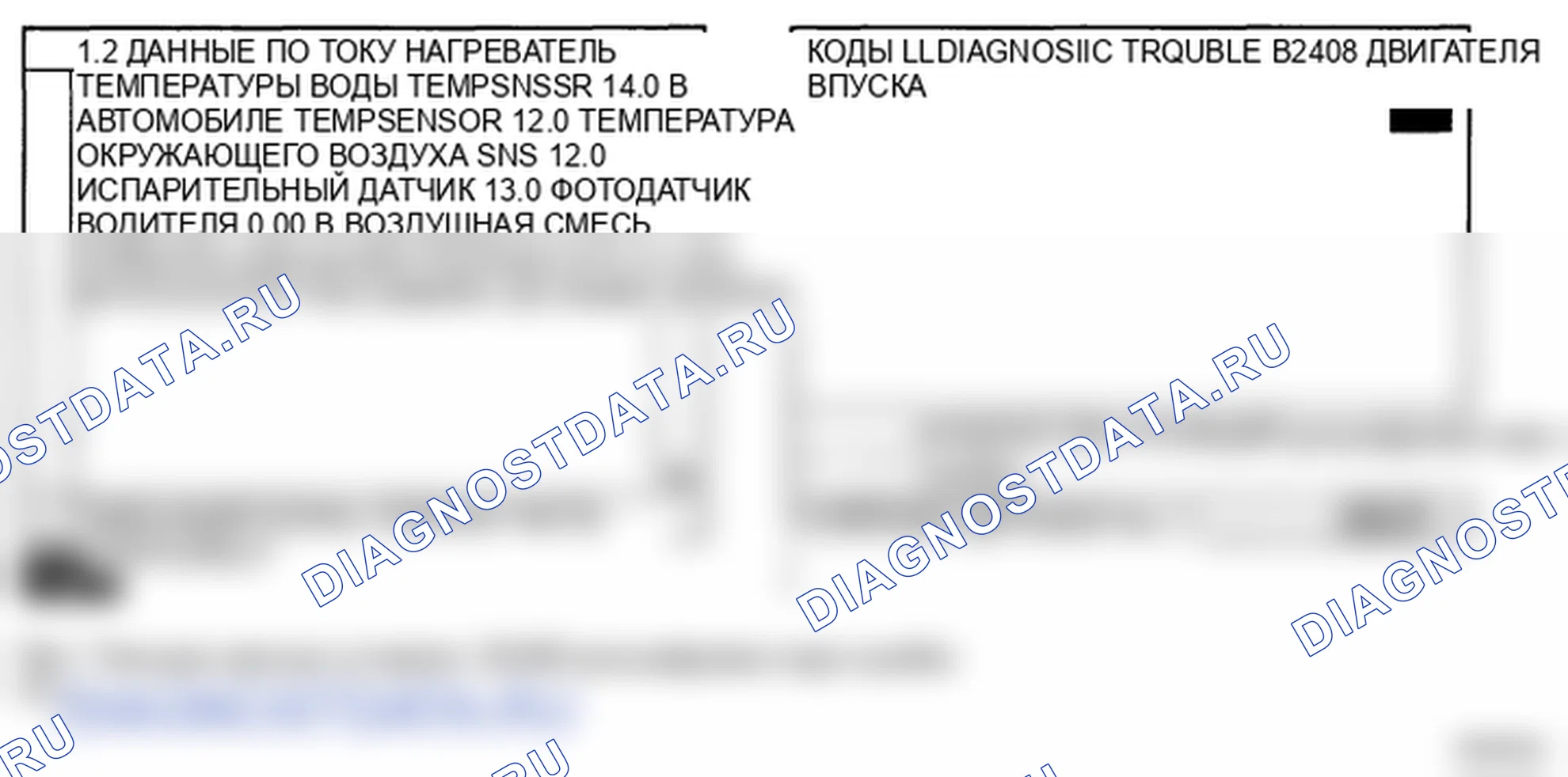 Рис. 16: МОНИТОРИНГ ДАННЫХ SCANTOOL. Hyundai Santa Fe II