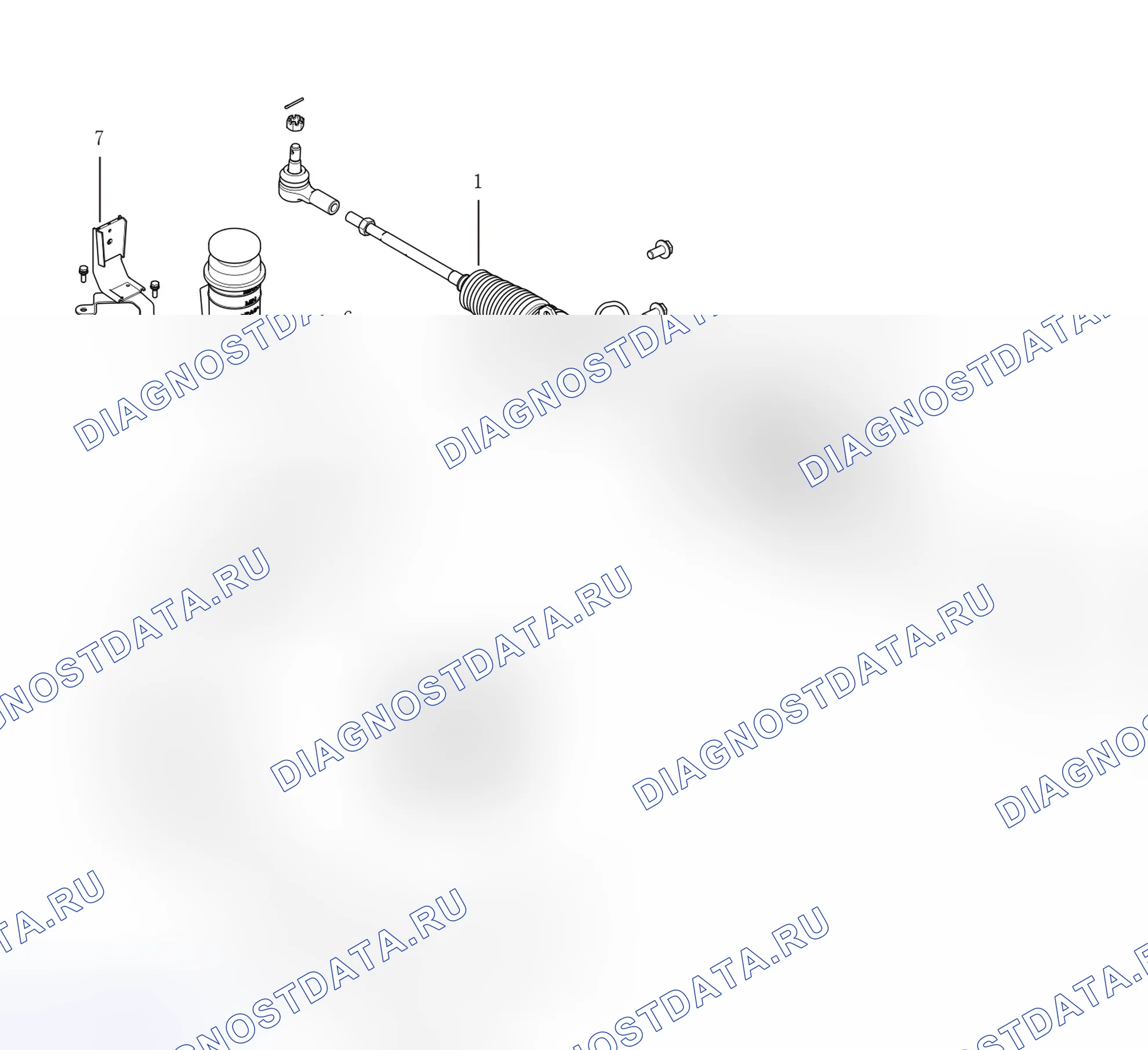 Схема расположения рулевой системы — Great Wall Wingle-5. Great-Wall Wingle 5 I
