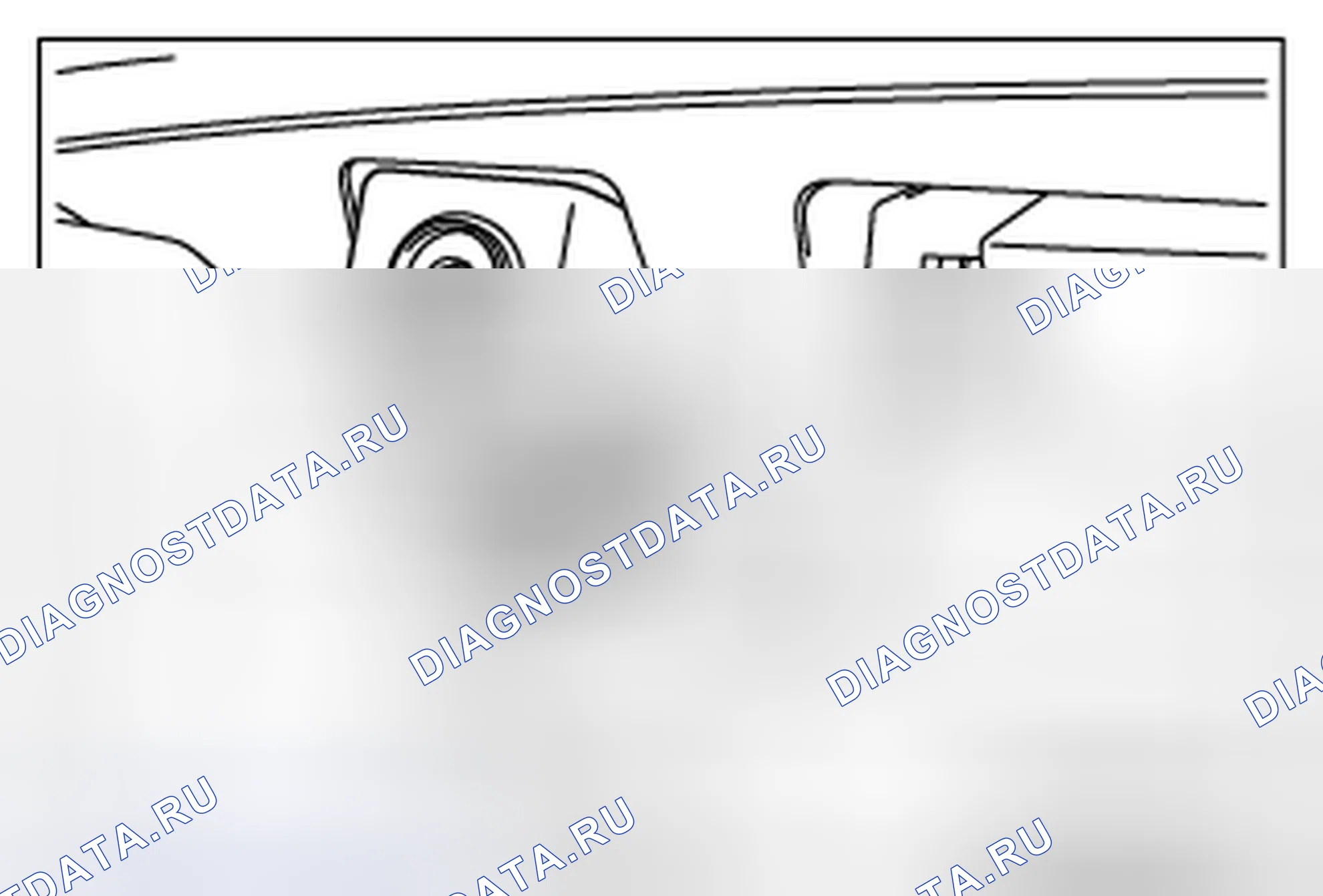 Рис. 18: <<A>> ДЕМОНТАЖ КАМЕРЫ ЗАДНЕГО ВИДА. Honda Domani MB