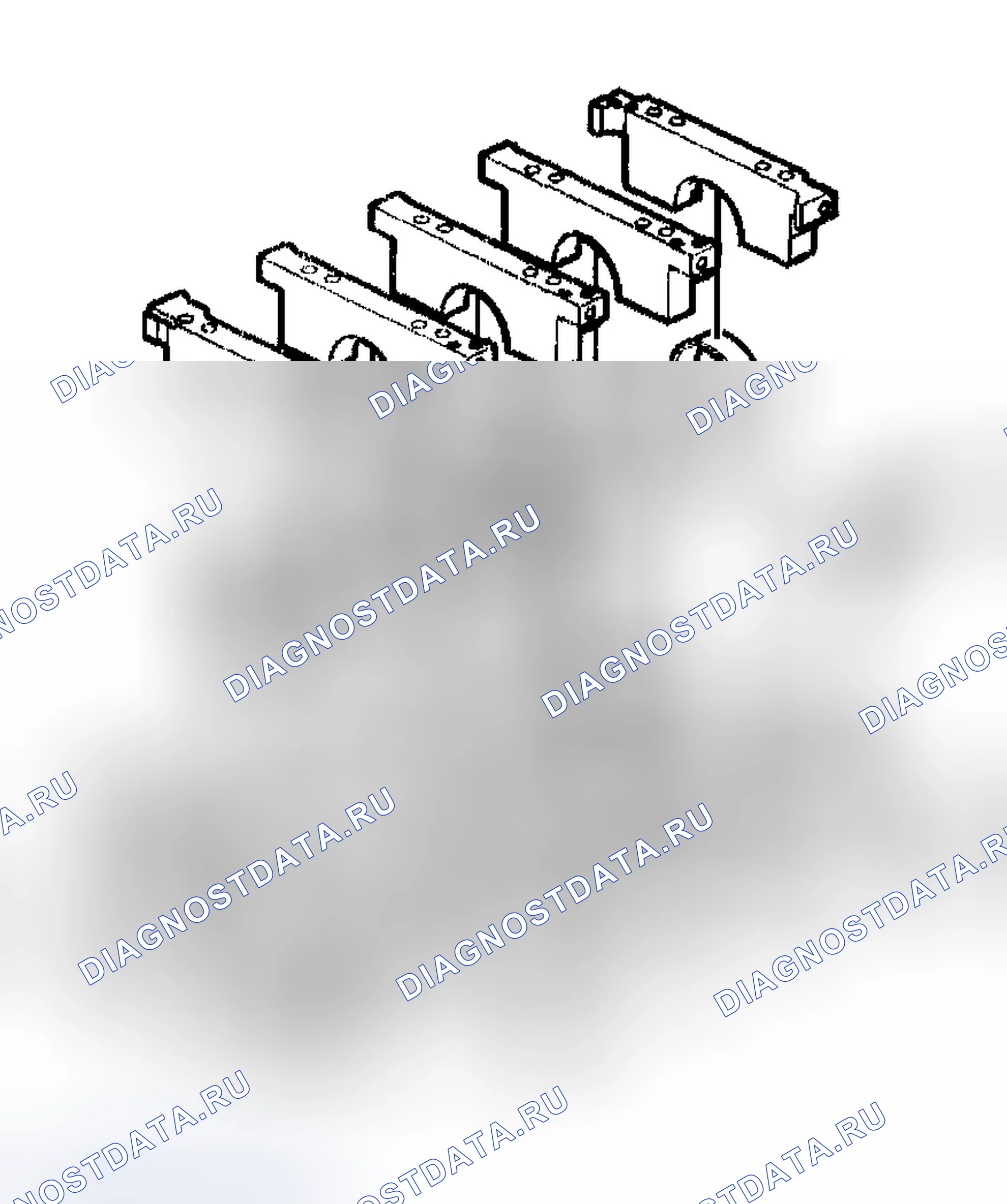 Рис. 518: Установка коленчатого вала и подшипников. Chevrolet TrailBlazer I
