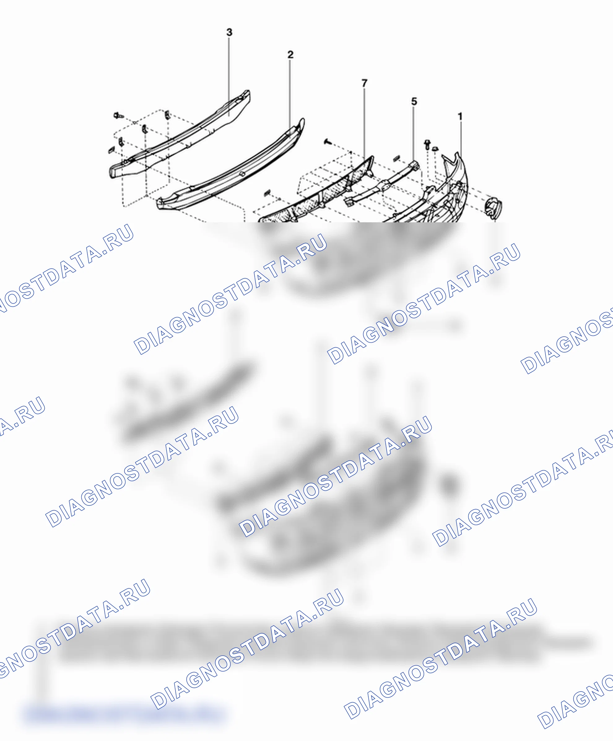 Детали переднего бампера. Hyundai H-1 A1