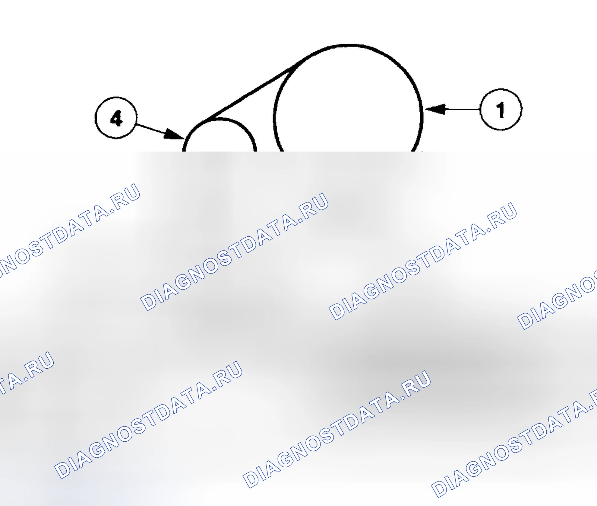 Рис. 14: РАЗВОДКА СЕРПАНТИННОГО РЕМНЯ (3.0L V6 VIN " S " - КРОМЕ LS - 2 ИЗ 2). Ford Taurus IV