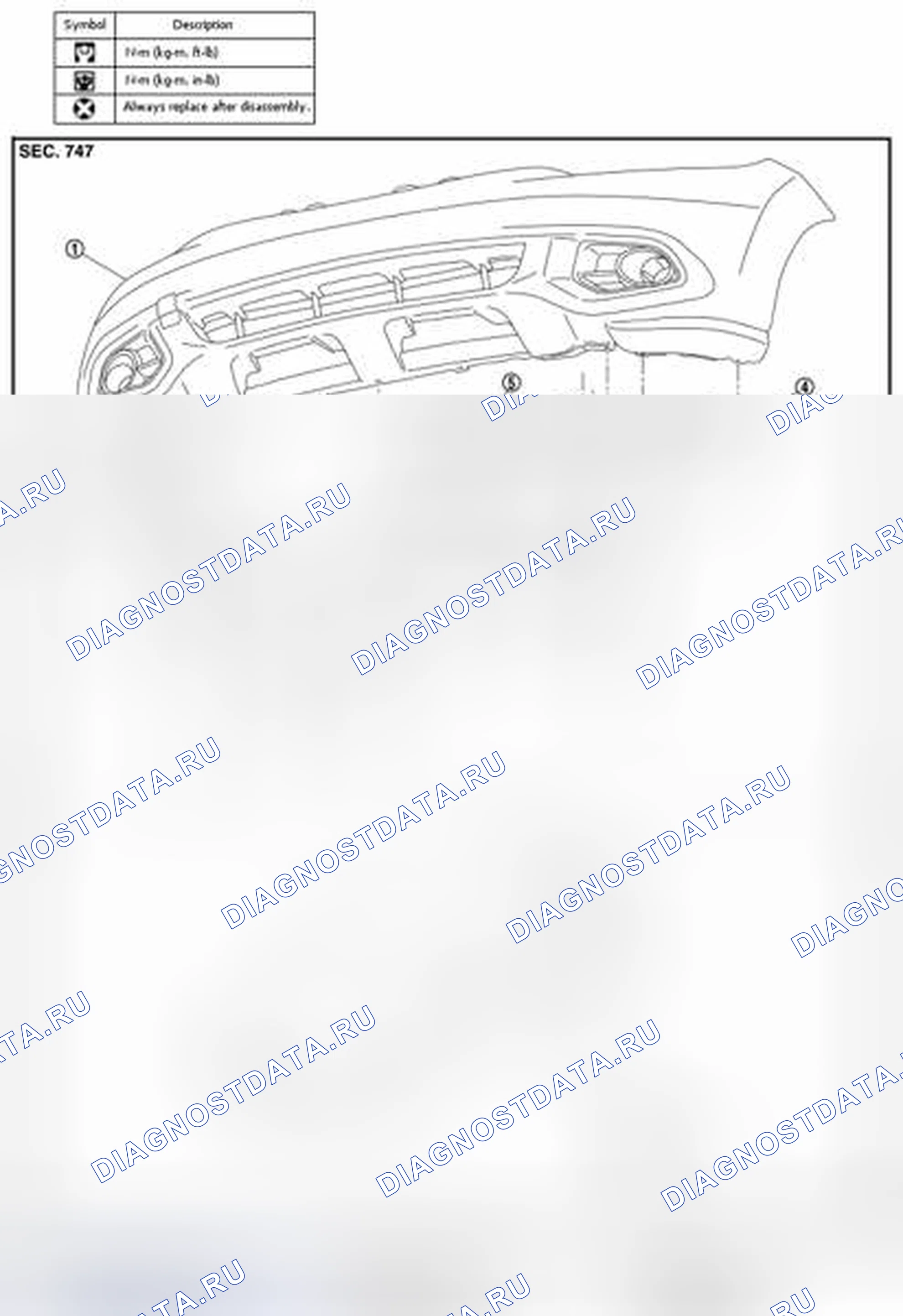 Рис. 330: Разнесенный вид. Nissan Murano Z51 рестайлинг 2