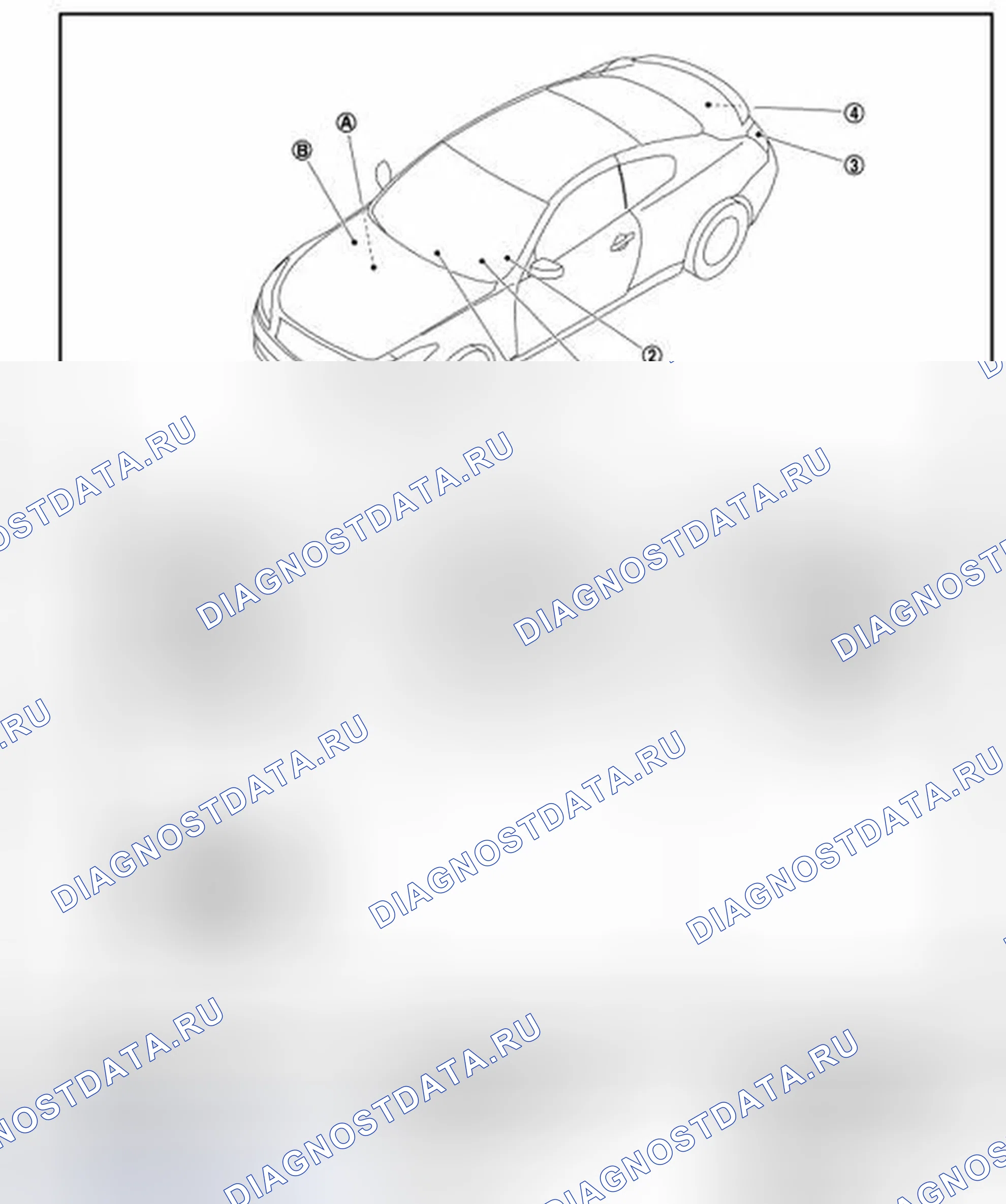 Рис. 242: Расположение компонентов. Infiniti G37 IV рестайлинг
