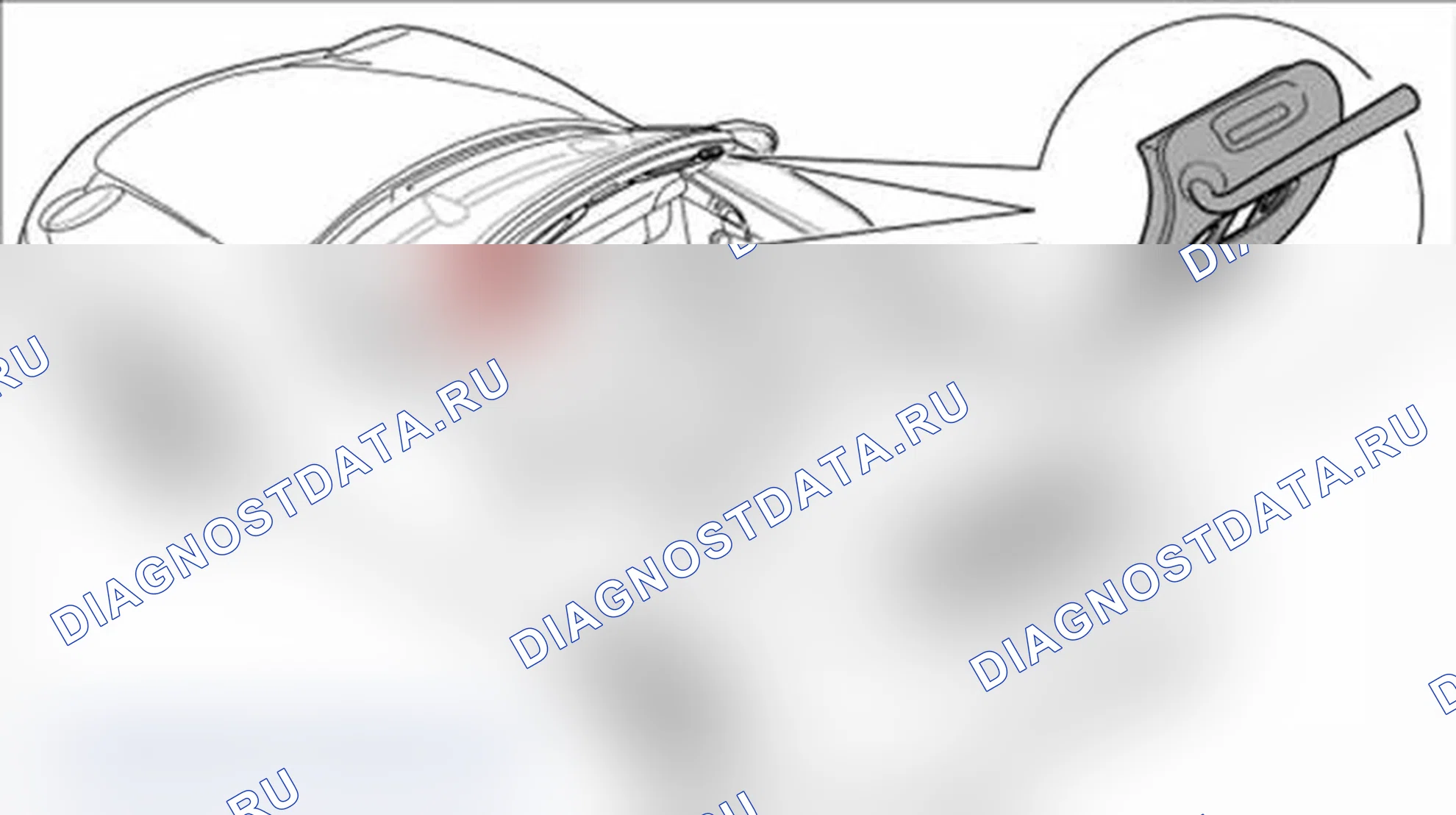Рис. 149: Снятие опоры с поворотным верхом. Porsche 911 GT3 997