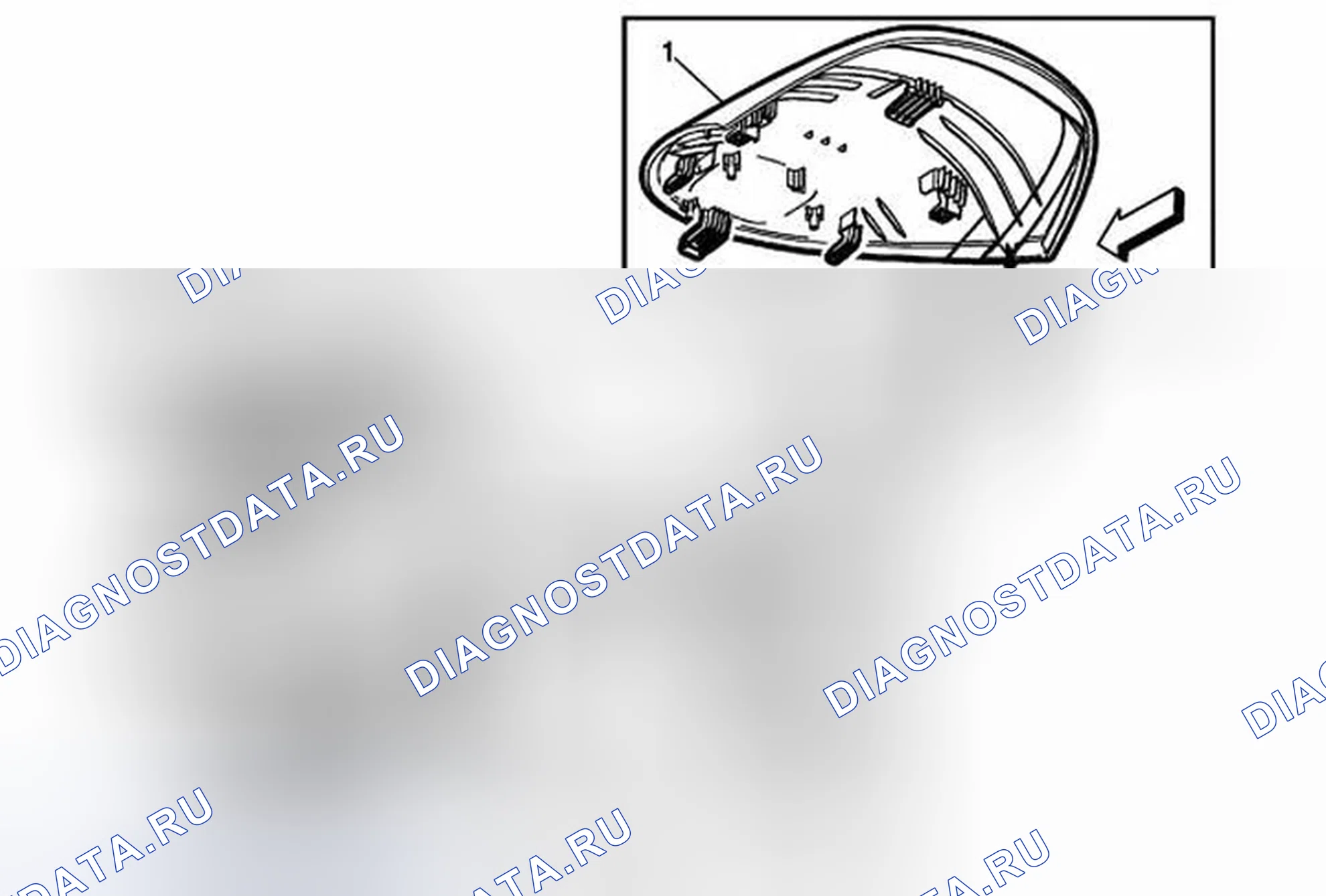 Рис. 97: Замена колпака приборной панели приборной панели (без UV6). Cadillac ATS I