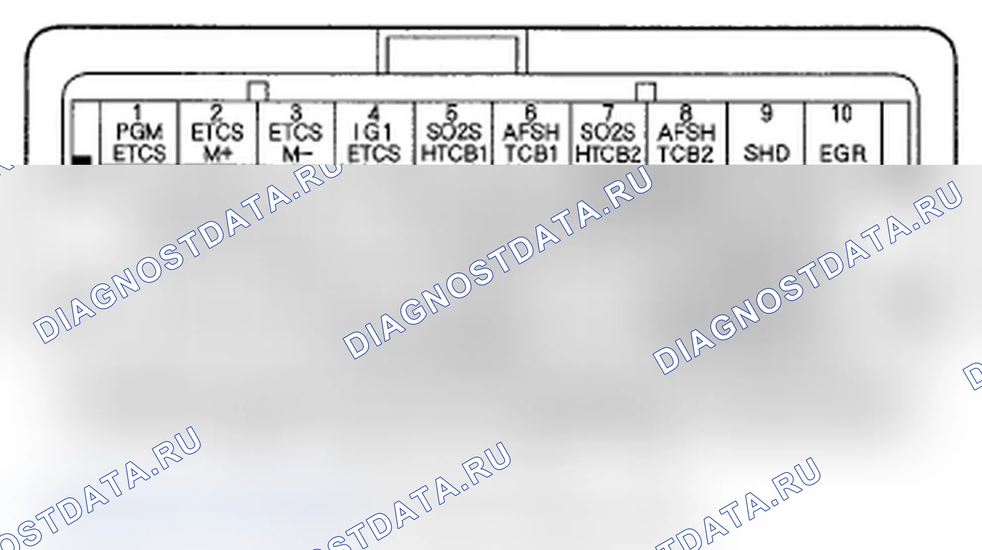 Рис. 208: Входы и выходы ИКМ разъема C (o) (49P). Acura MDX II