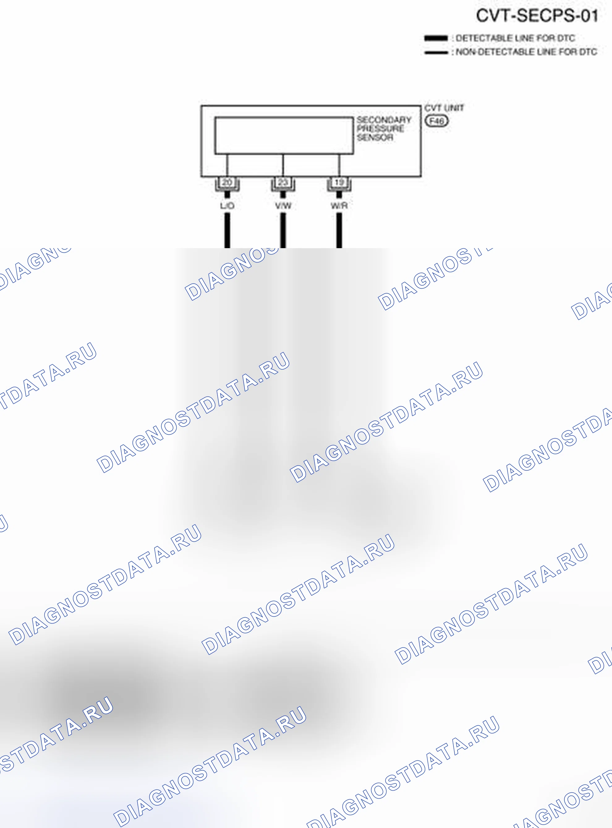 Рис. 88: электросхема - CVT-SECPS-01. Nissan Sentra B16