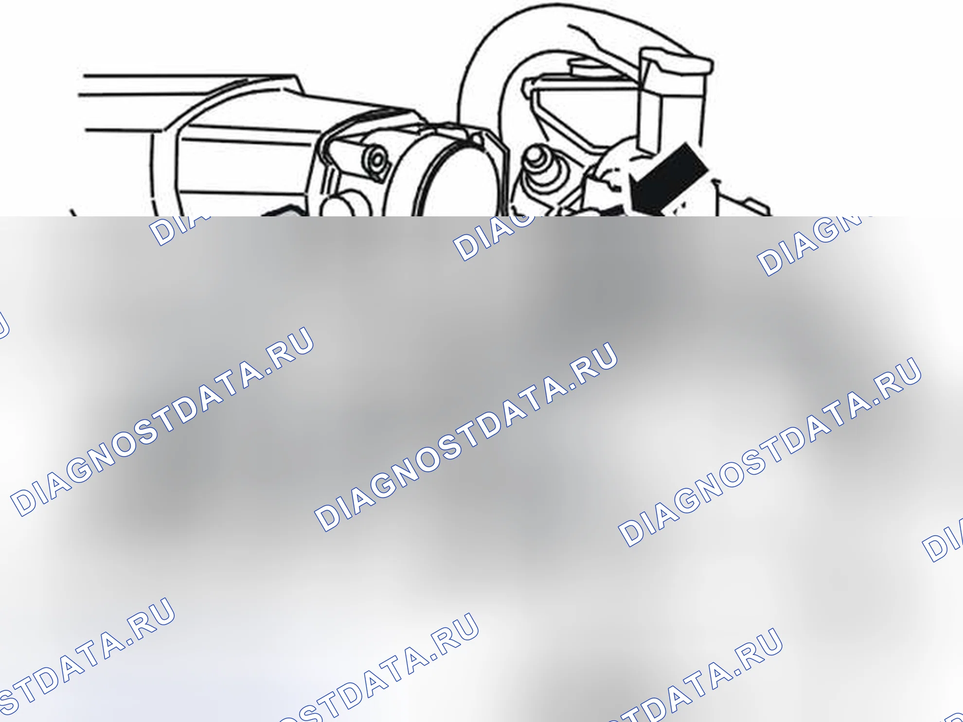 Рис. 9: ДЕМОНТАЖ ВАКУУМНЫХ ШЛАНГОВ. Volvo XC90 I рестайлинг