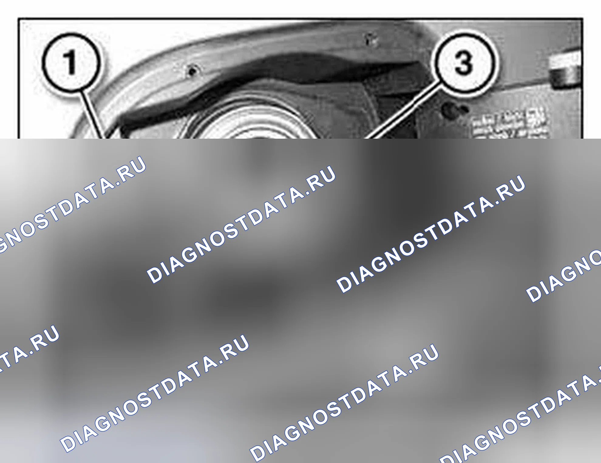 Рис. 196: Идентификация крышки и резинового воротника. BMW M3 E90