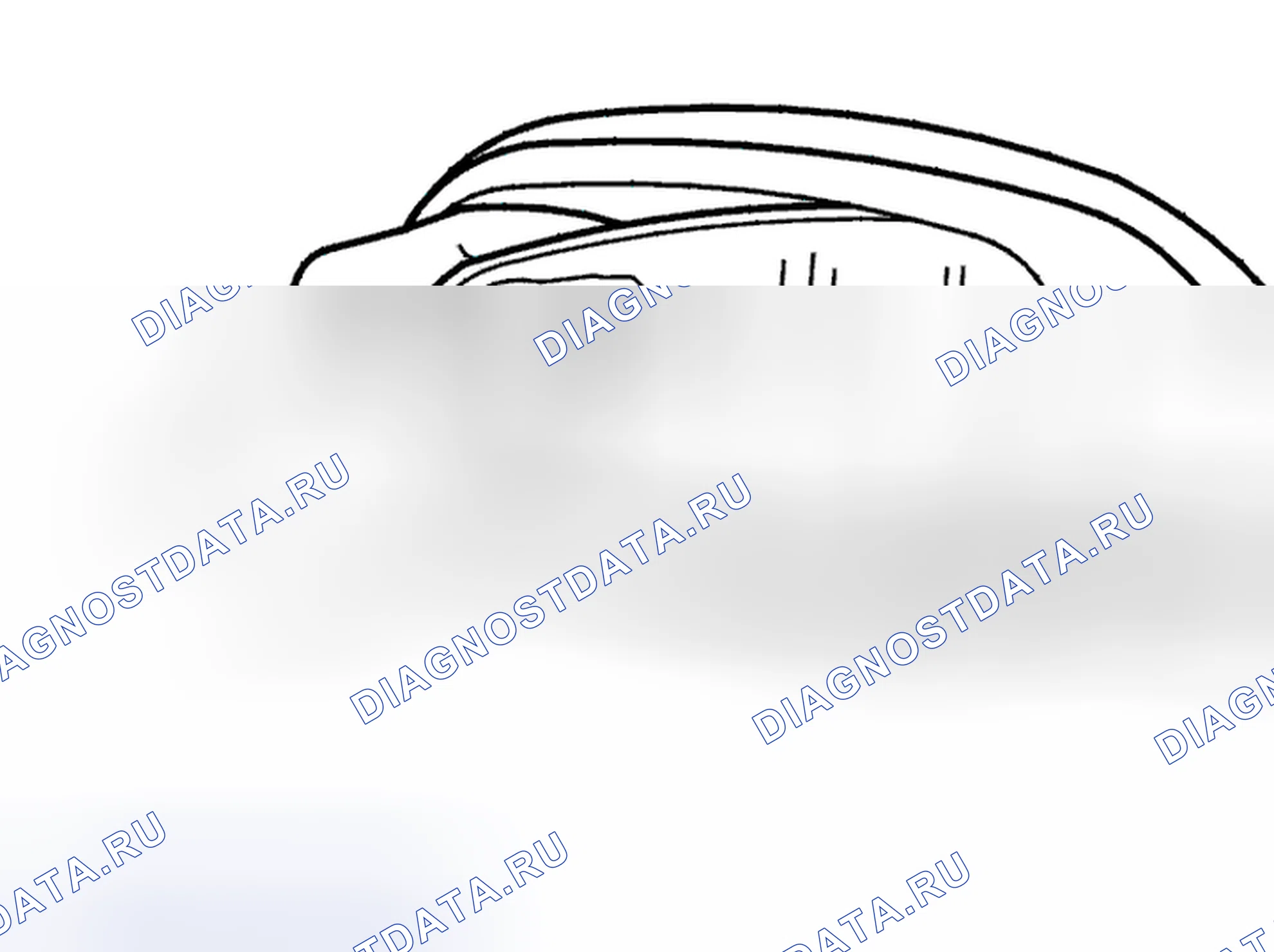 Рис. 542: Снятие зеркального стекла. Volvo XC70 I рестайлинг