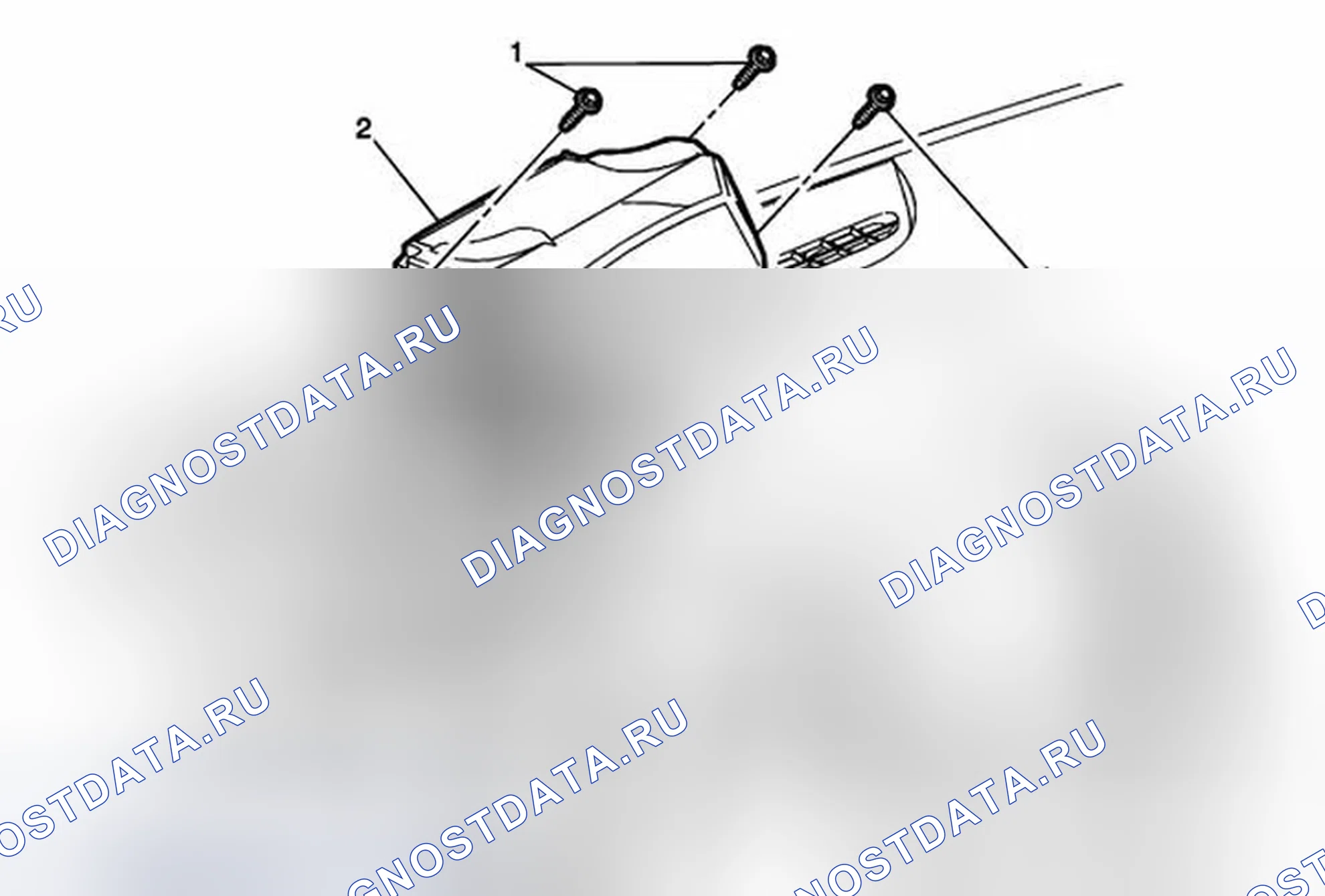 Рис. 6: Замена дисплея Head-Up. Cadillac ATS I