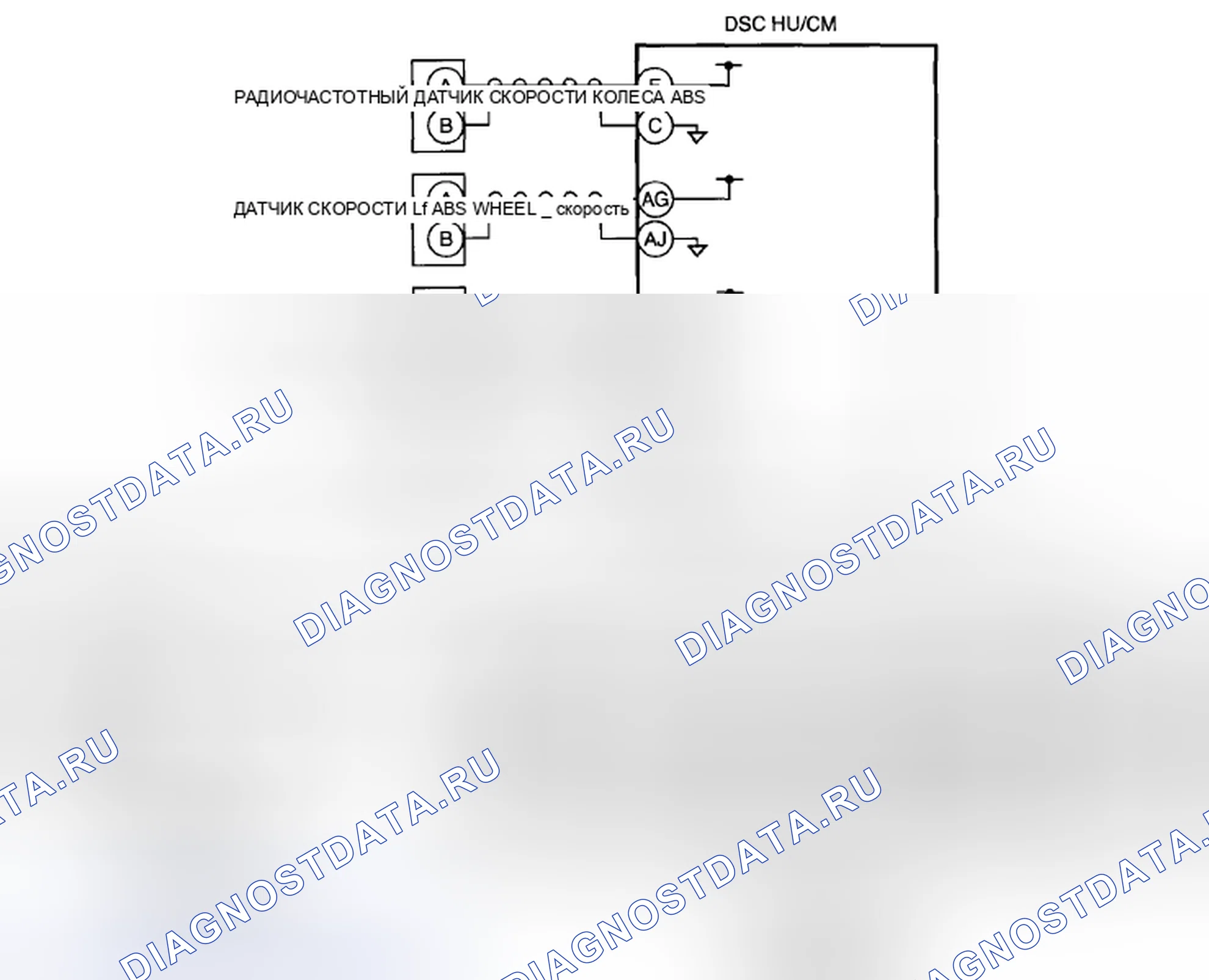 Рис. 6: расшифровка кода ошибки C0031-11 / C0031-15 / C0034-11 (хтагх3-15) / C0037-11, C0037-15 (хт Гx6-11), xt 7-15: ABS ДАТЧИК ЧАСТОТЫ ВРАЩЕНИЯ КОЛЕС C0034 C003A C003A. Mazda CX-5 I