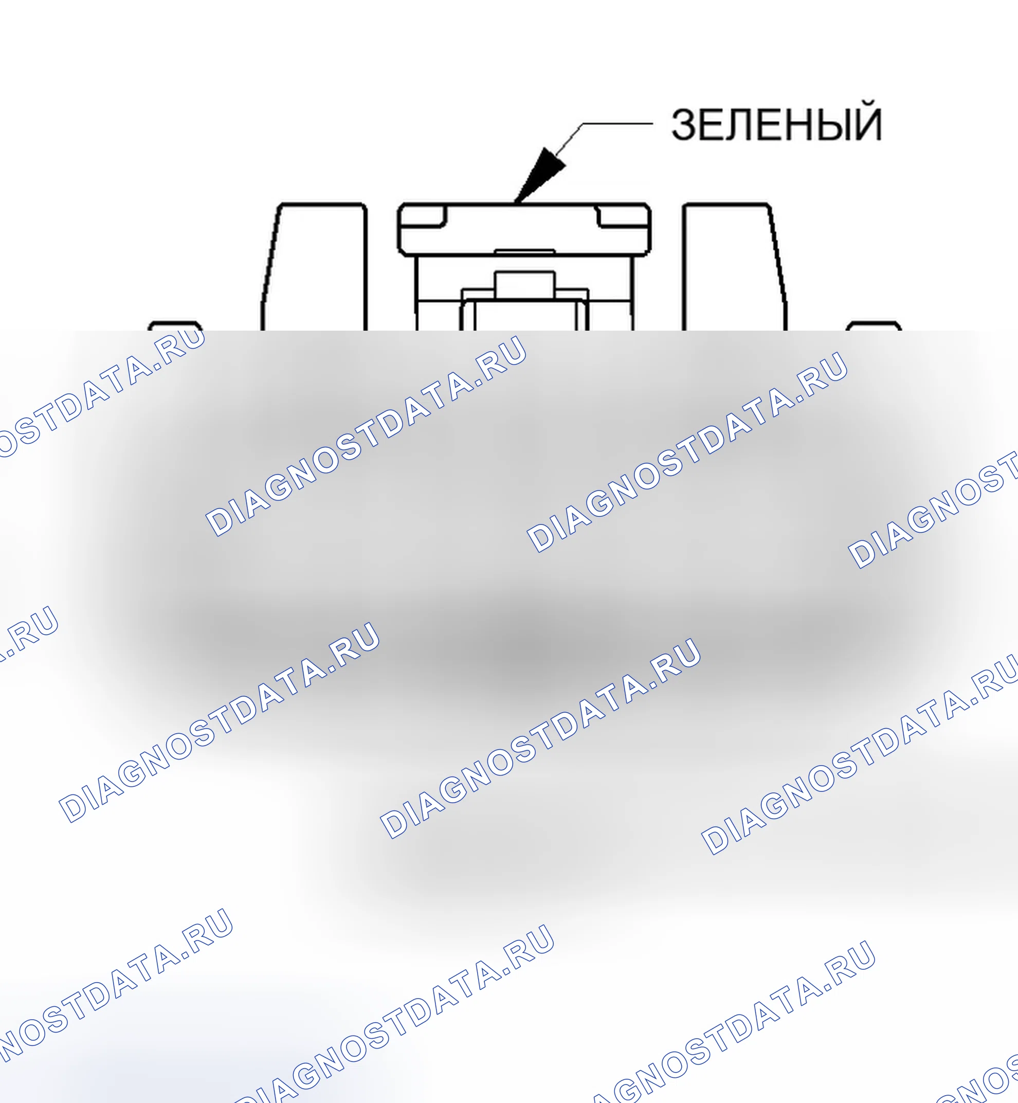 Рис. 82: Вид с торца разъема встроенного модуля питания (C4). Chrysler Pacifica CS