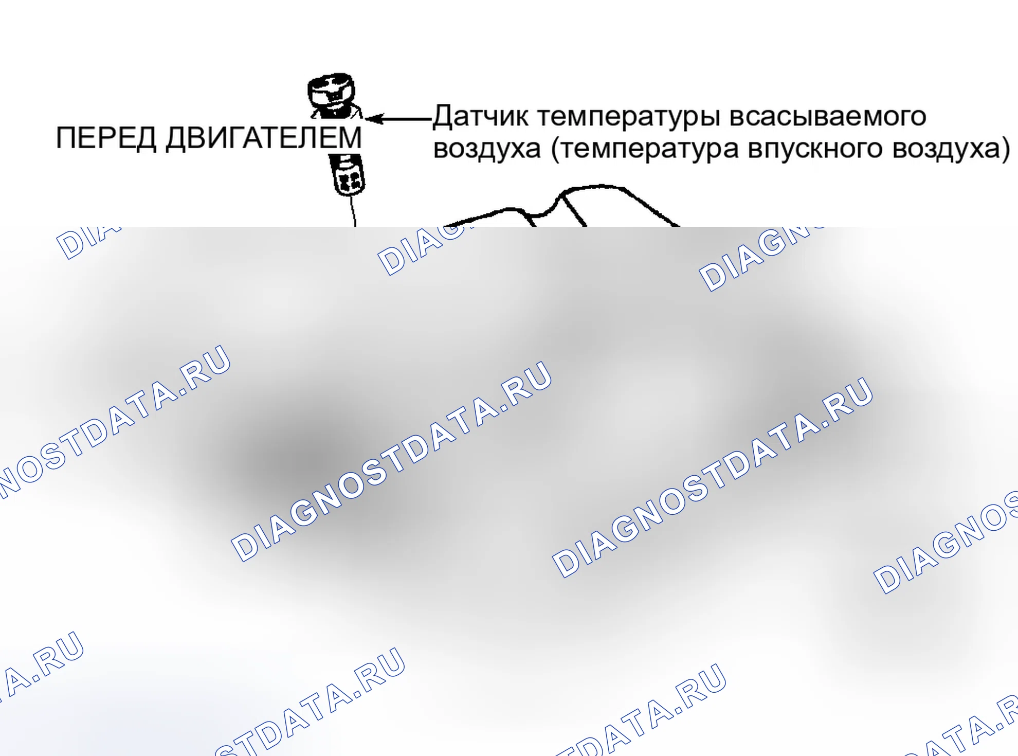 Рис. 6: Верх впускного коллектора (6,5 л VIN F). GMC Yukon Denali 