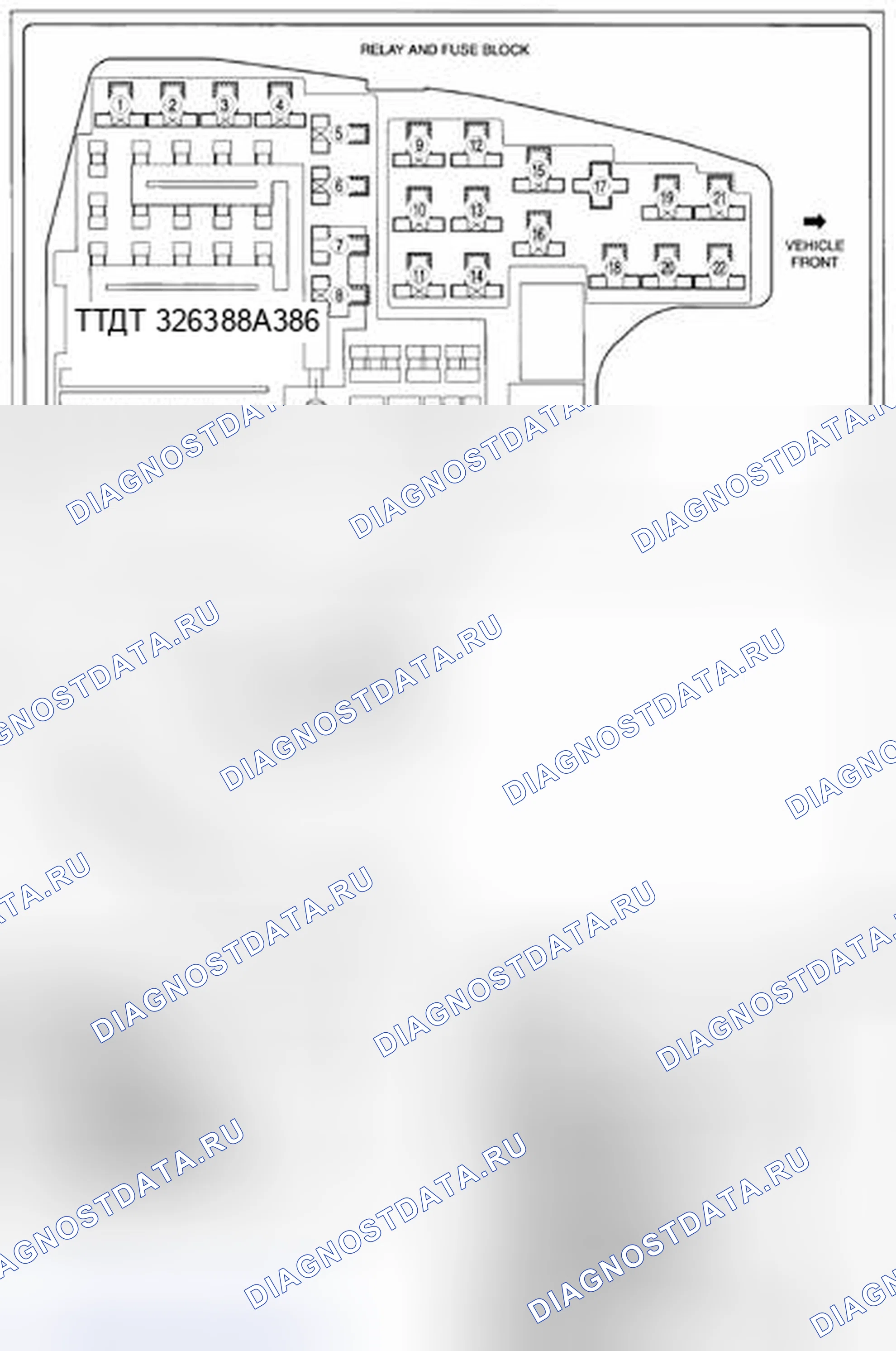 Рис. 54: Идентификация компонентов, связанных с реле. Mazda CX-5 I