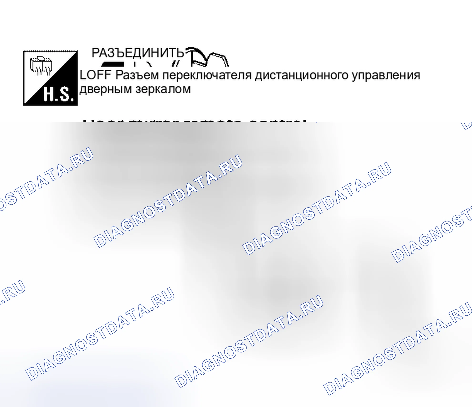 Рис. 84: Проверка цепи массы переключателя дистанционного управления дверным зеркалом. Honda Jazz AA I