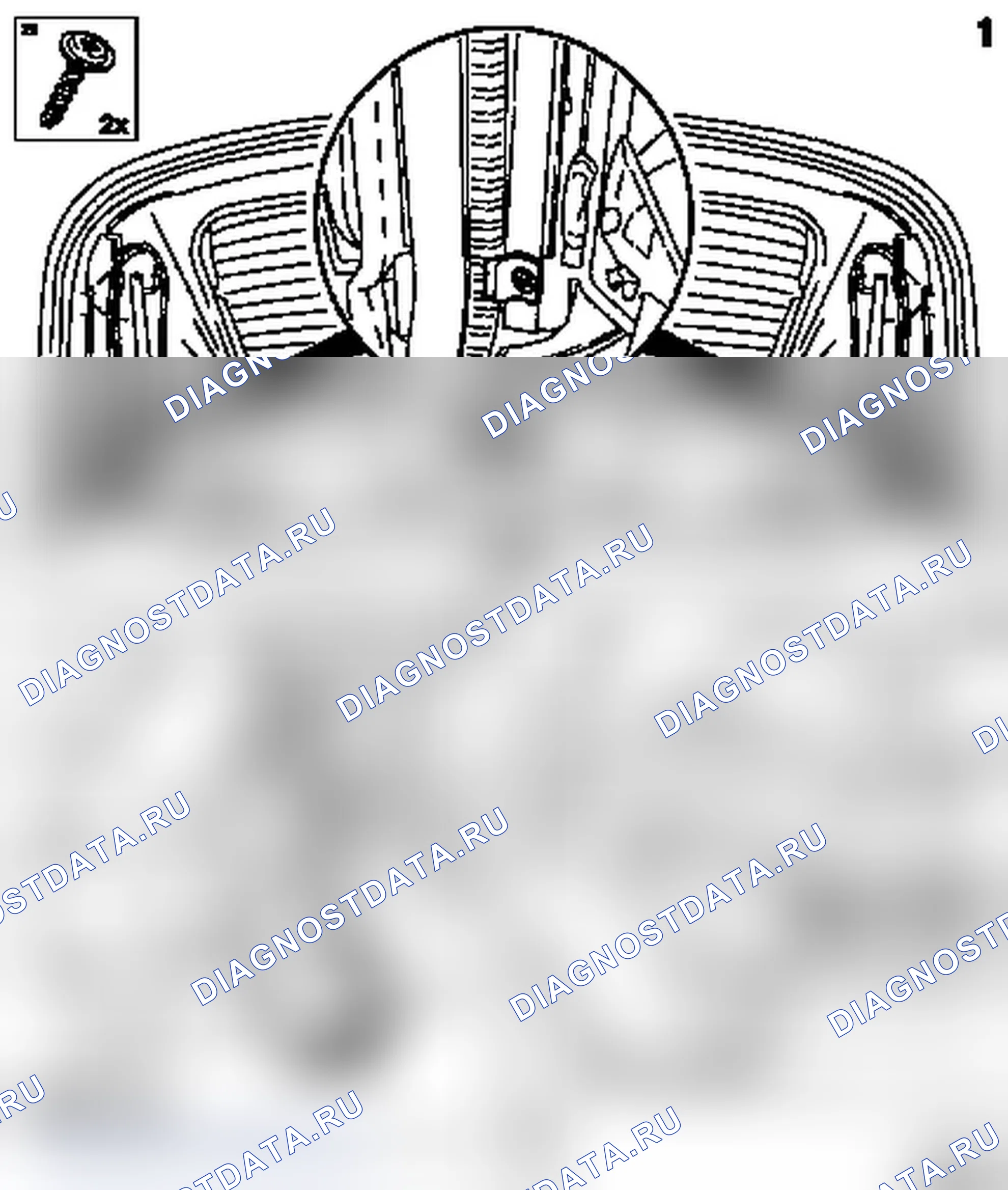 Демонтаж и установка уплотнения натяжной дуги (модель F67). Opel Astra G