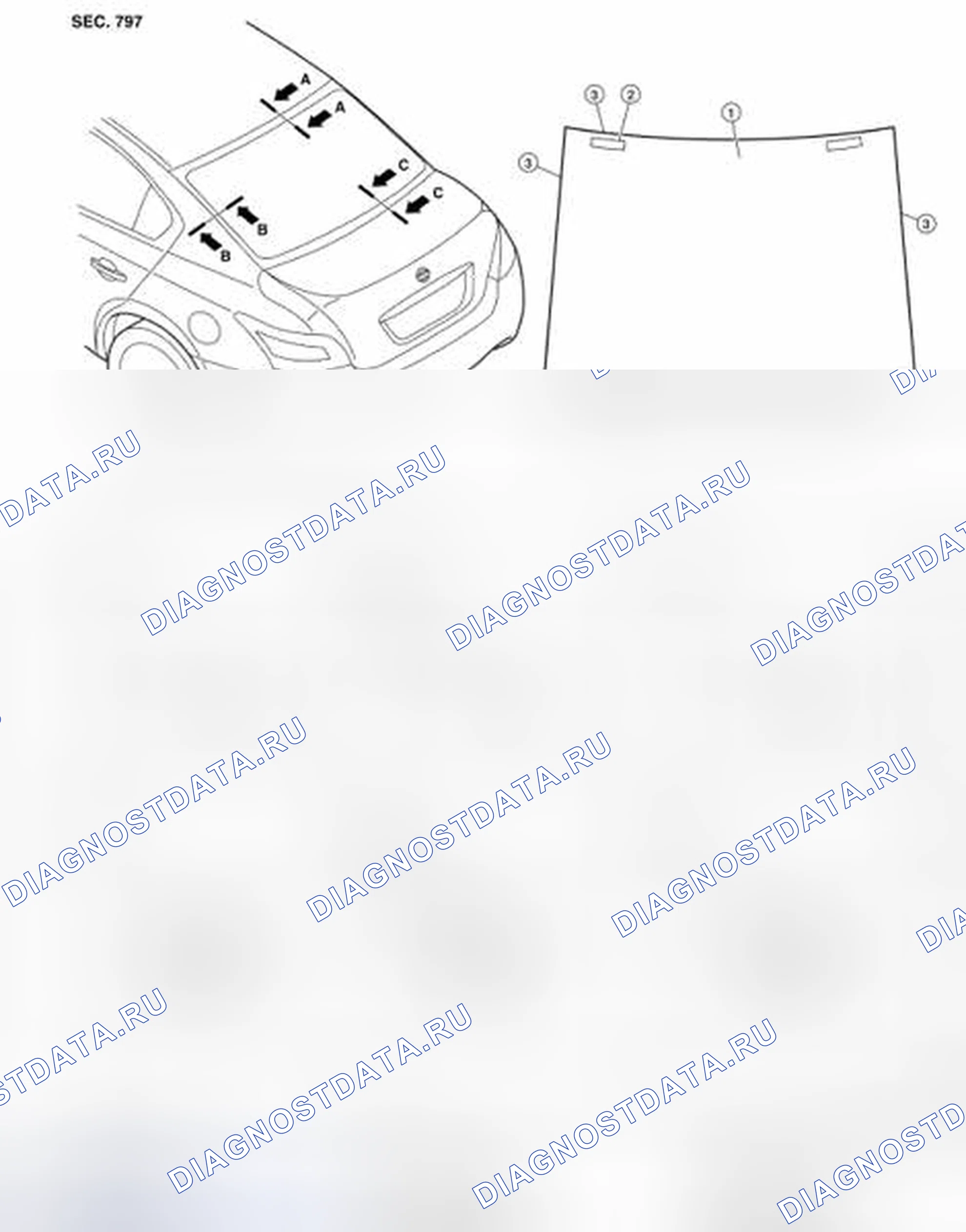 Рис. 117: Разнесенный вид. Honda Passport I