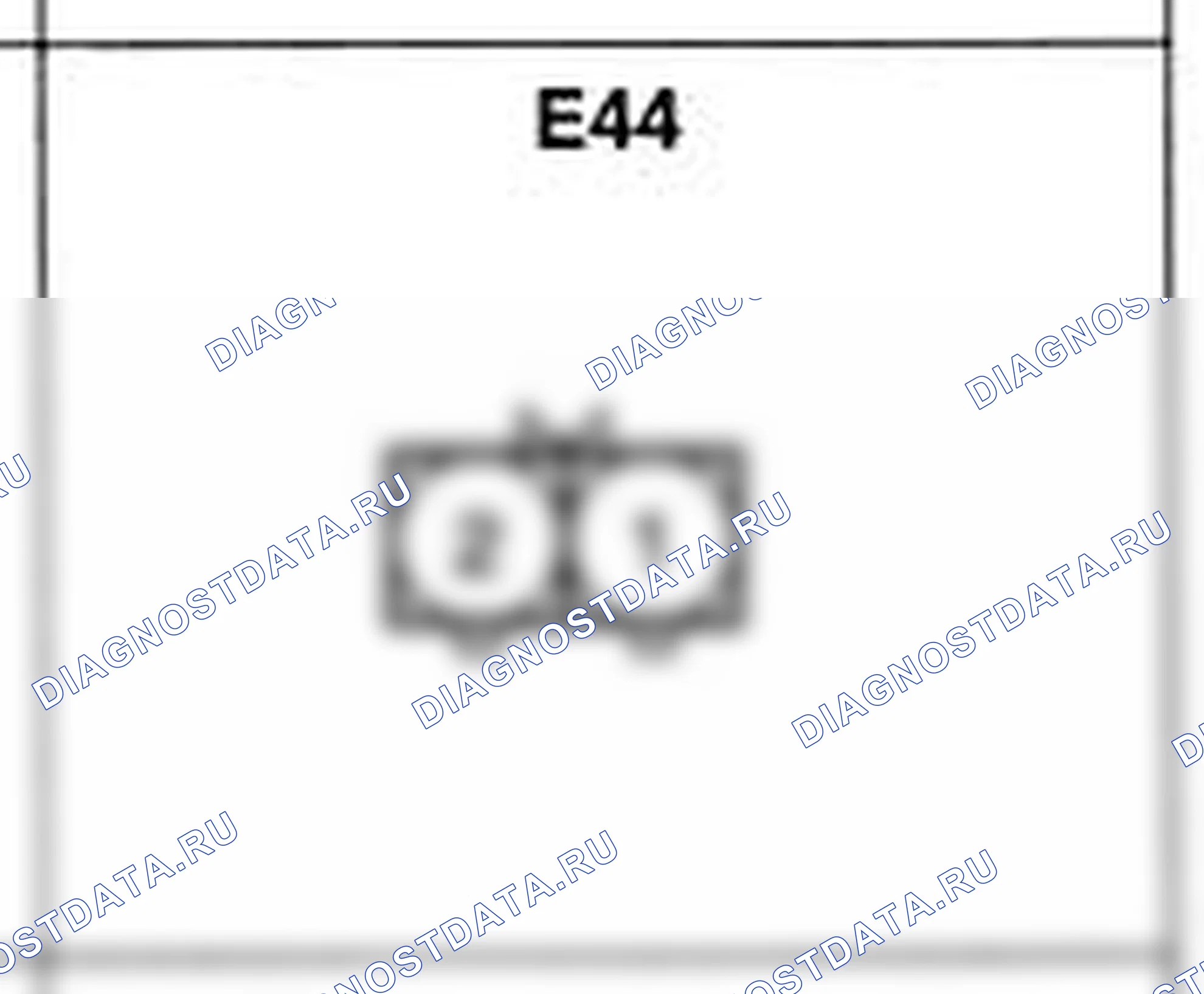 Распиновка разъёма E44 — жгута двигателя. Hyundai Atos MX