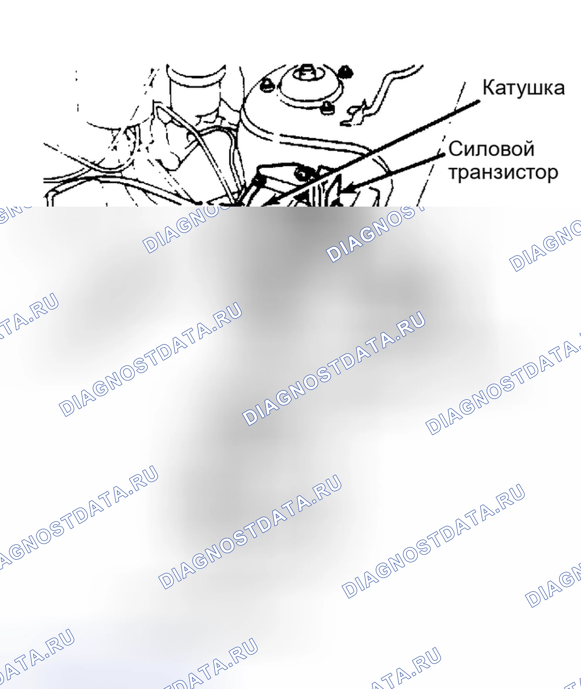 Рис. 2: Контрольные точки выводов силового транзистора. Nissan Maxima U11