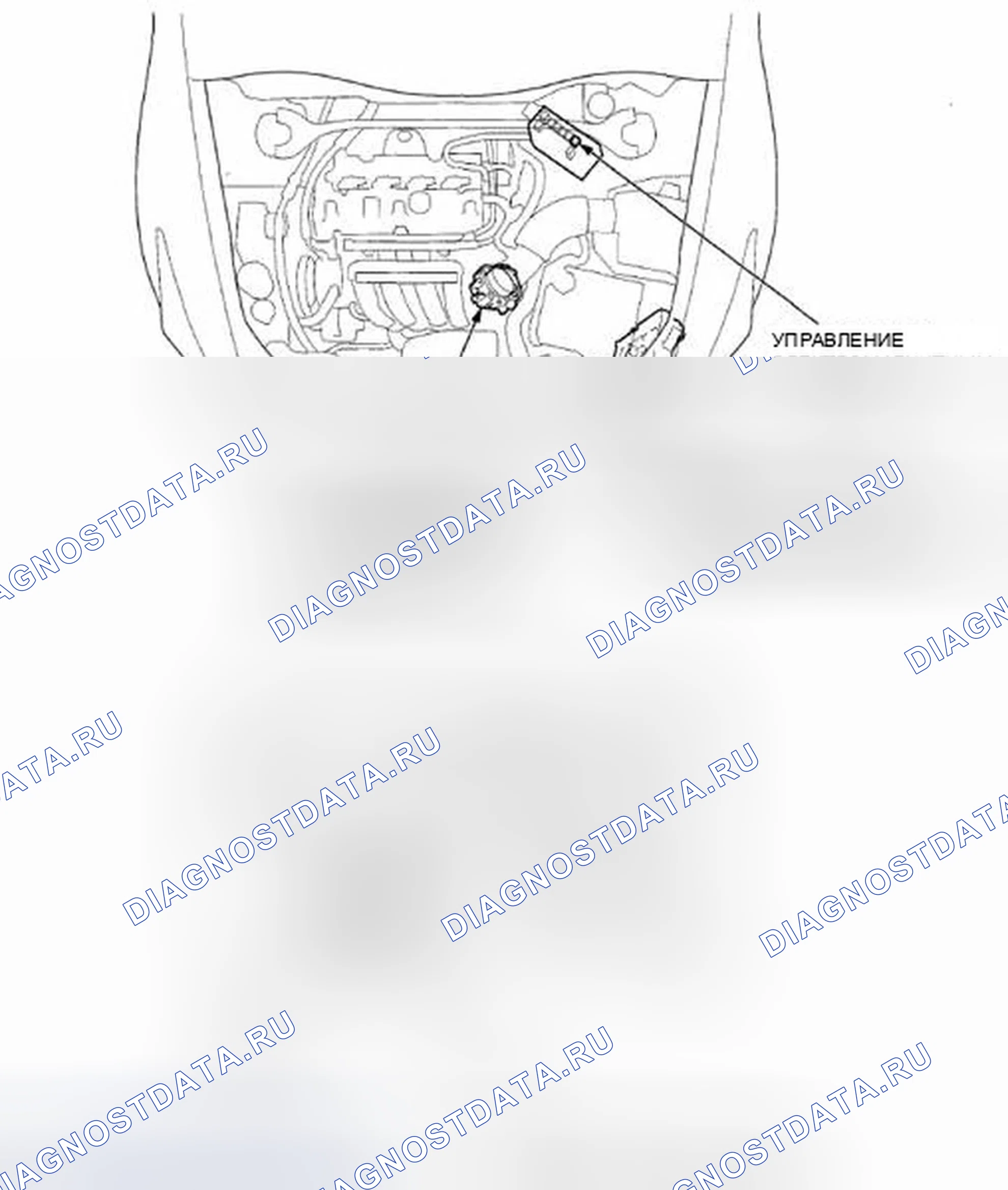 Рис. 1119: Указатель расположения компонентов. Honda Accord VIII