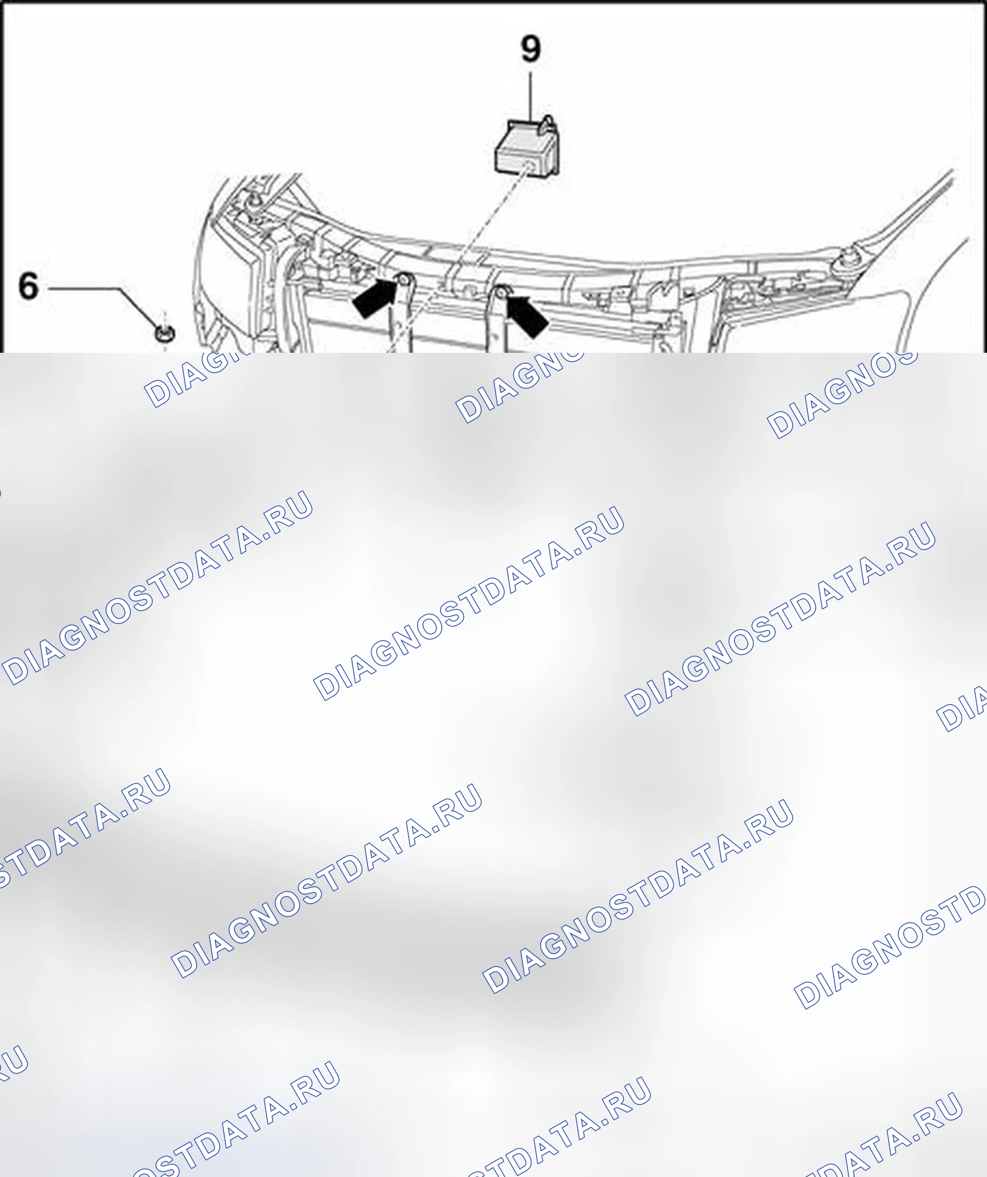 Рис. 186: Передний бампер, снятие и установка. Audi A8 D3 рестайлинг 2