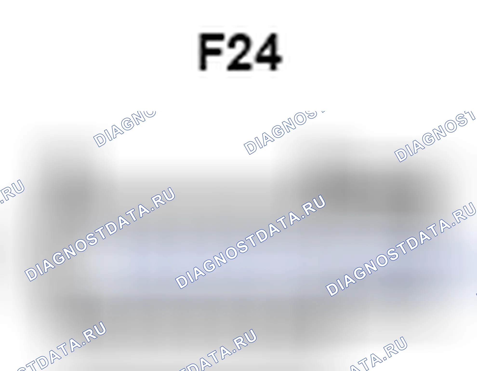 Рис. 1361: Вид с торца соединителя Tweeter (передний Rh) (F24). Toyota Camry XV40 рестайлинг
