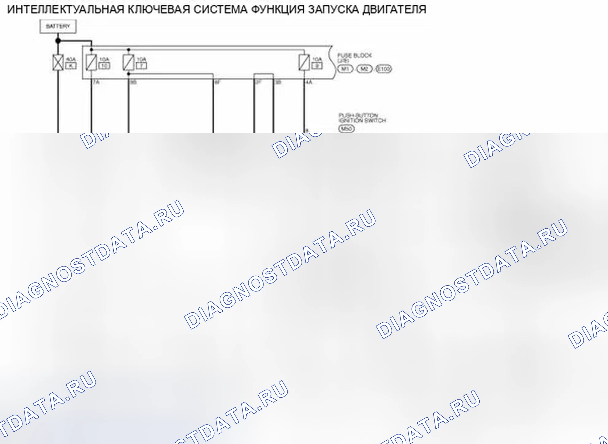 Рис. 183: электросхема - ИНТЕЛЛЕКТУАЛЬНАЯ СИСТЕМА КЛЮЧЕЙ / ФУНКЦИЯ ЗАПУСКА ДВИГАТЕЛЯ. Infiniti EX35 I