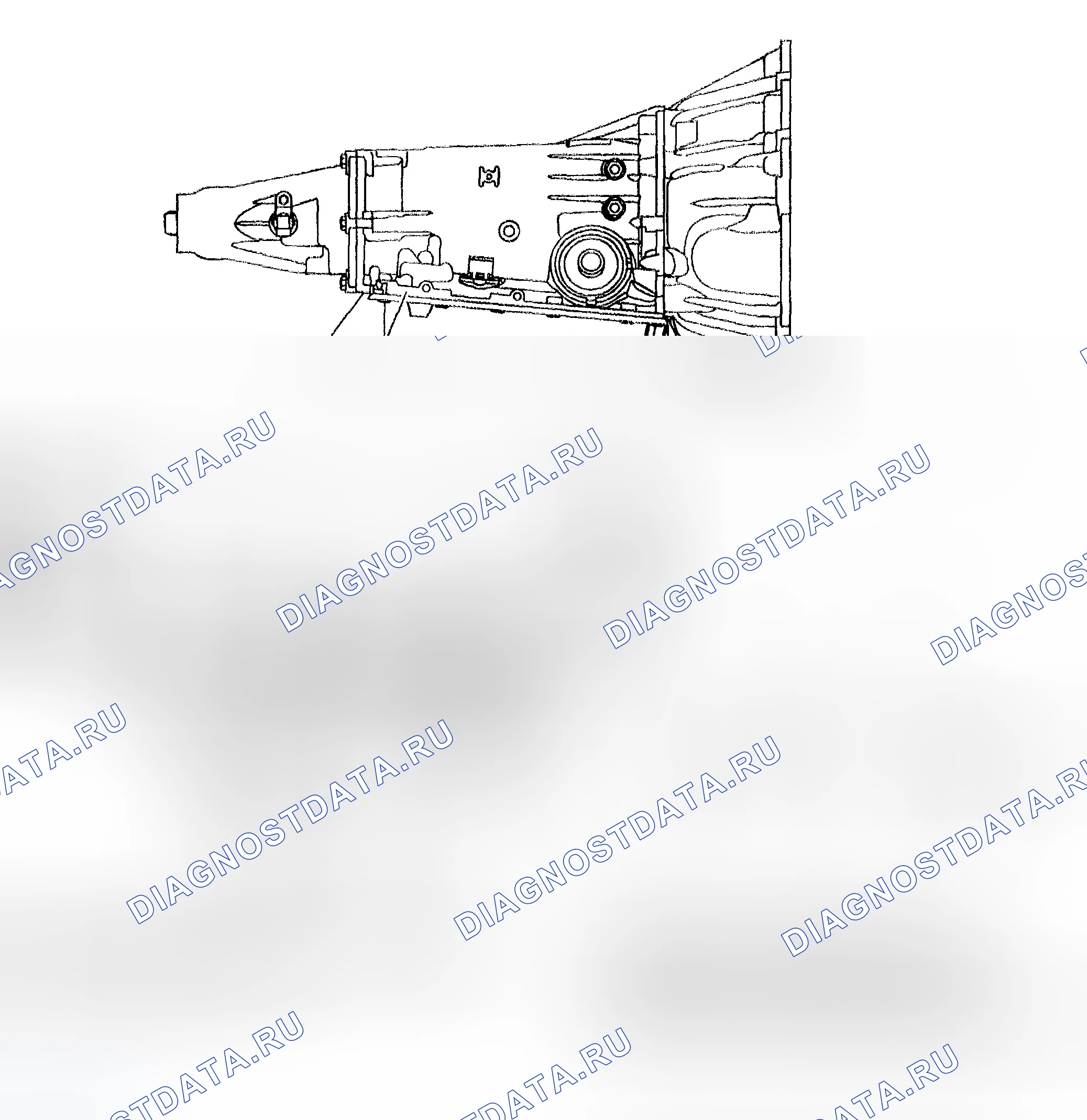 Рис. 397: Идентификационная информация о передаче. Chevrolet TrailBlazer I