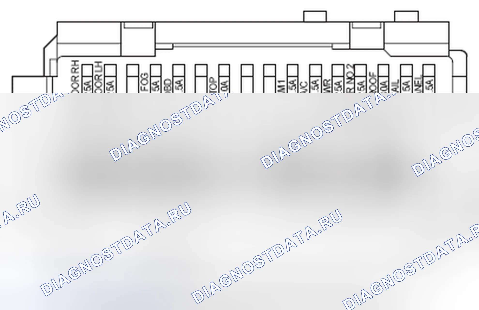 Рис. 1013: Расположение разъемов J / B приборной панели (3 из 3). Toyota Camry XV40