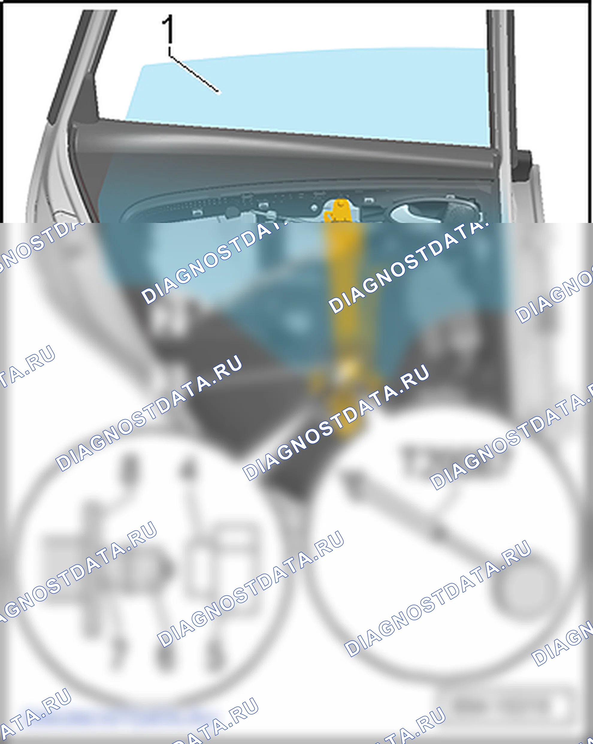 Стёкла задних дверей. SEAT Altea I