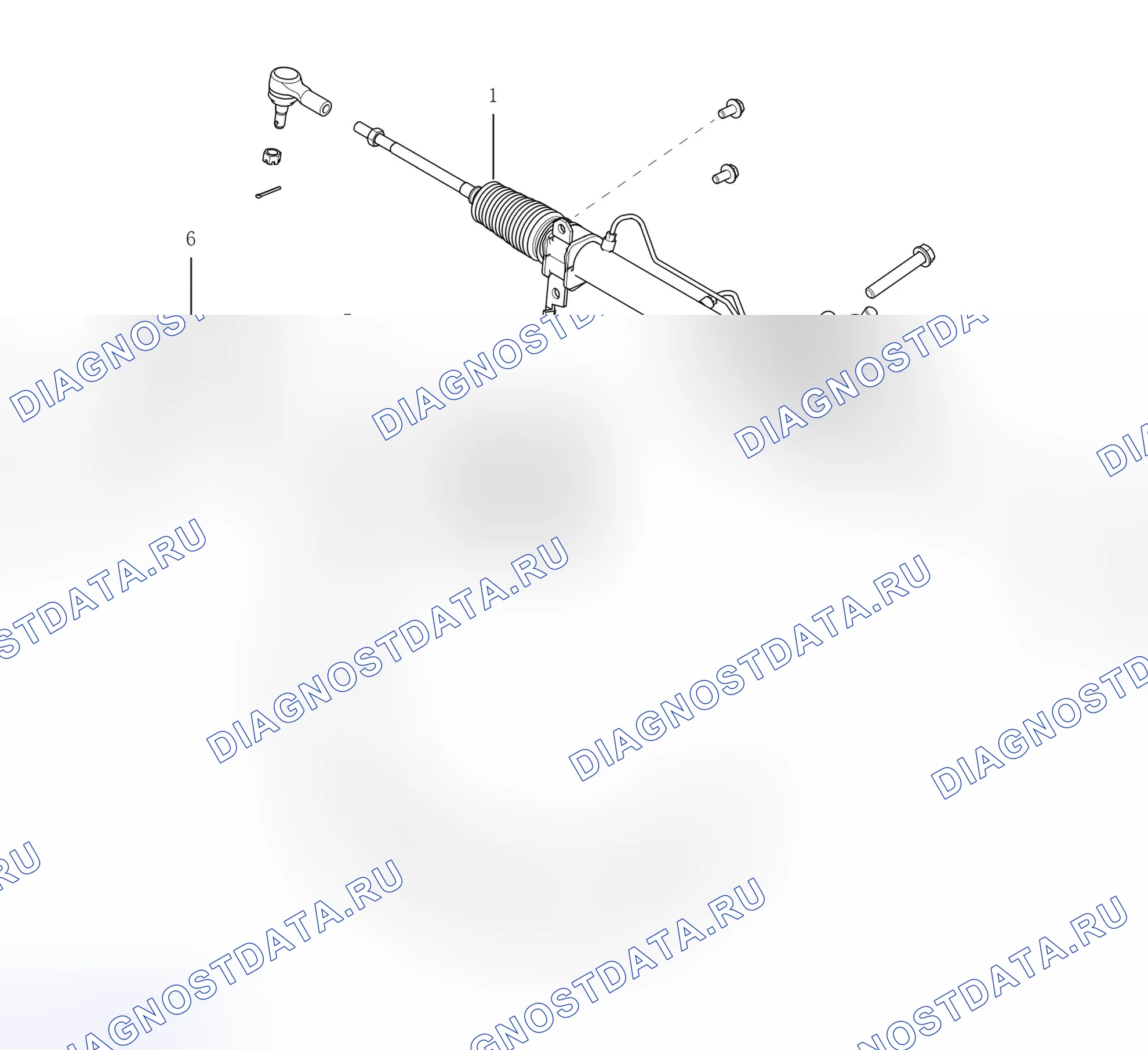 Схема расположения рулевой системы — Great Wall Wingle-7. Great-Wall Wingle 7 I