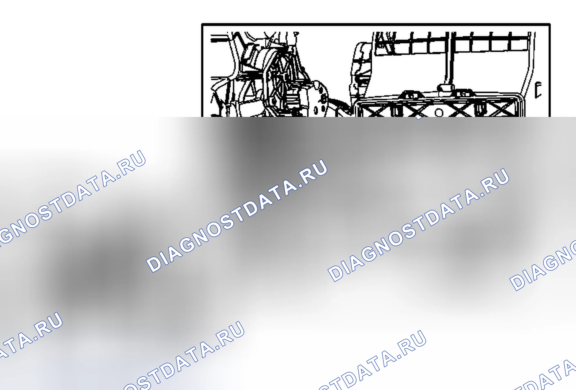 Рис. 63: Замена привода температурного клапана - правая сторона. Chevrolet Traverse I
