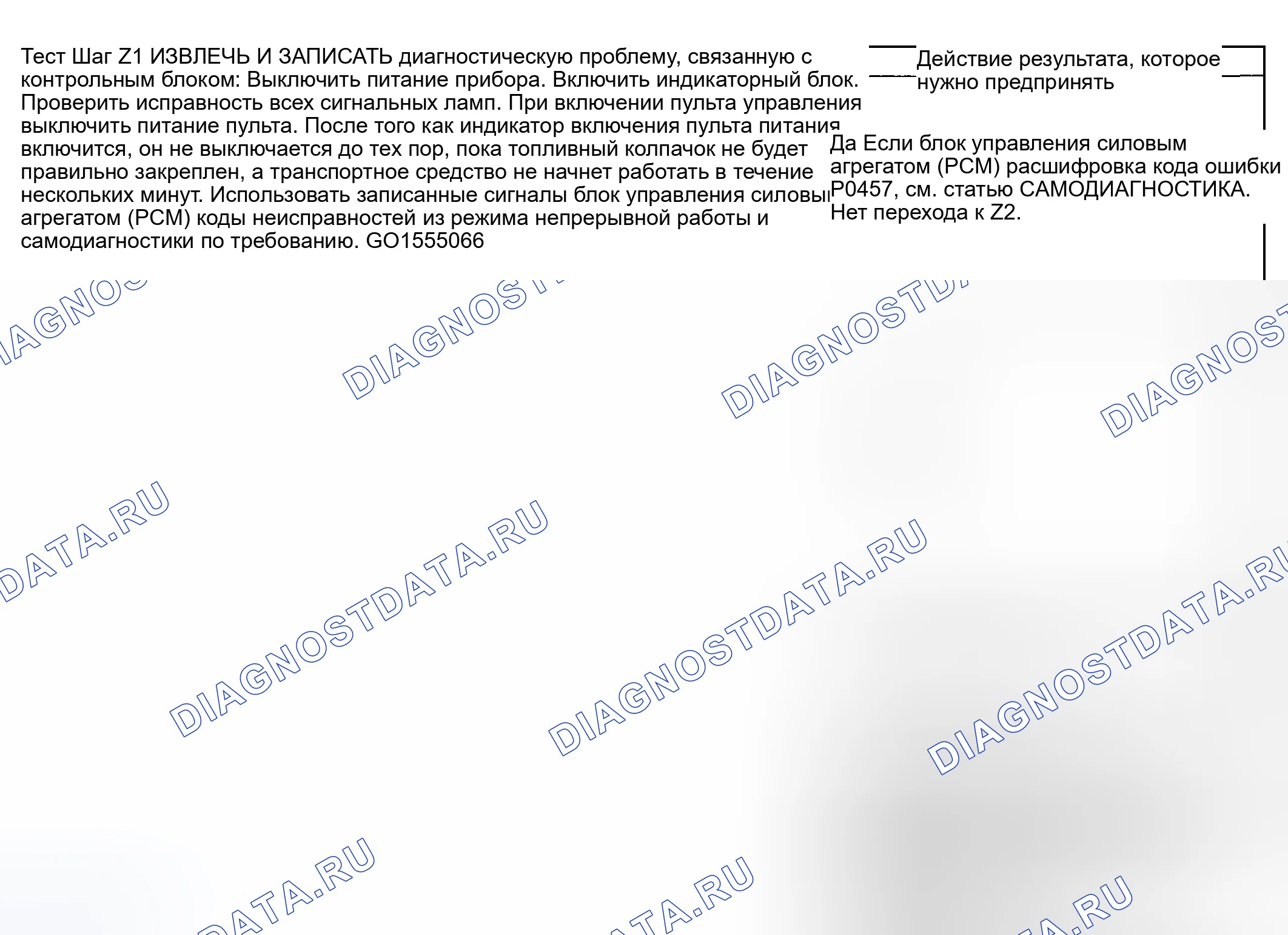 Рис. 335: диагностический тест Z: ПРОВЕРИТЬ, ЧТО ИНДИКАТОР ТОПЛИВНОГО КОЛПАЧКА НЕ РАБОТАЕТ / ВСЕГДА ВКЛЮЧЕН. Ford Pickup F250 Super Duty I