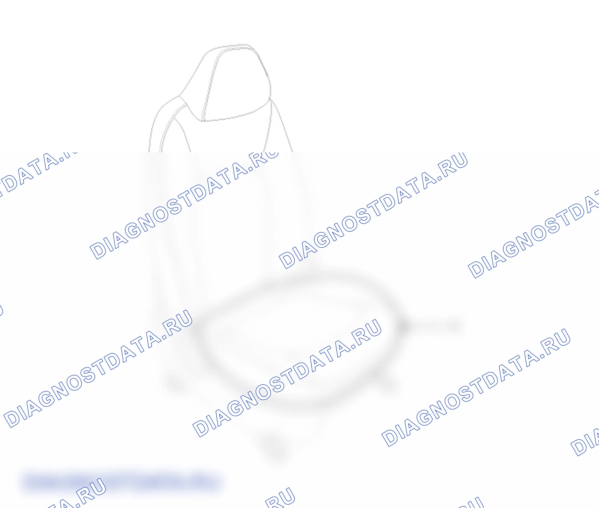 Расположение деталей крышки подушки переднего сиденья. Hyundai GRAND i10/Xcent BA