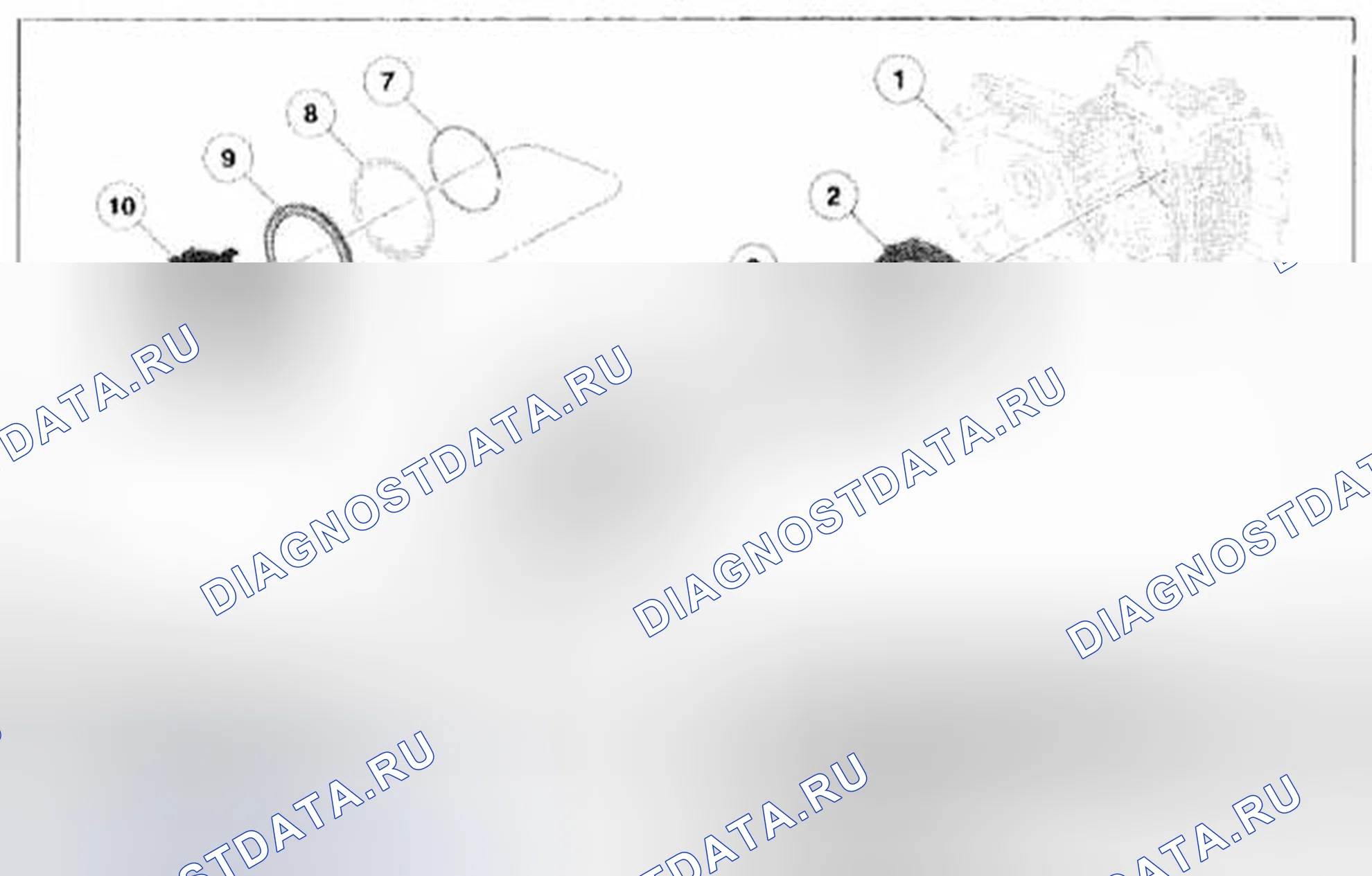 Рис. 488: Разнесенный вид муфты заднего хода. Mazda Tribute II