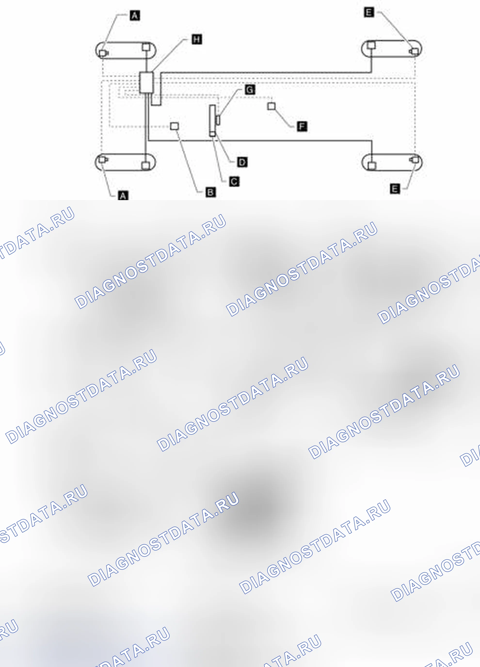 Рис. 1: Расположение компонентов. Honda Passport I
