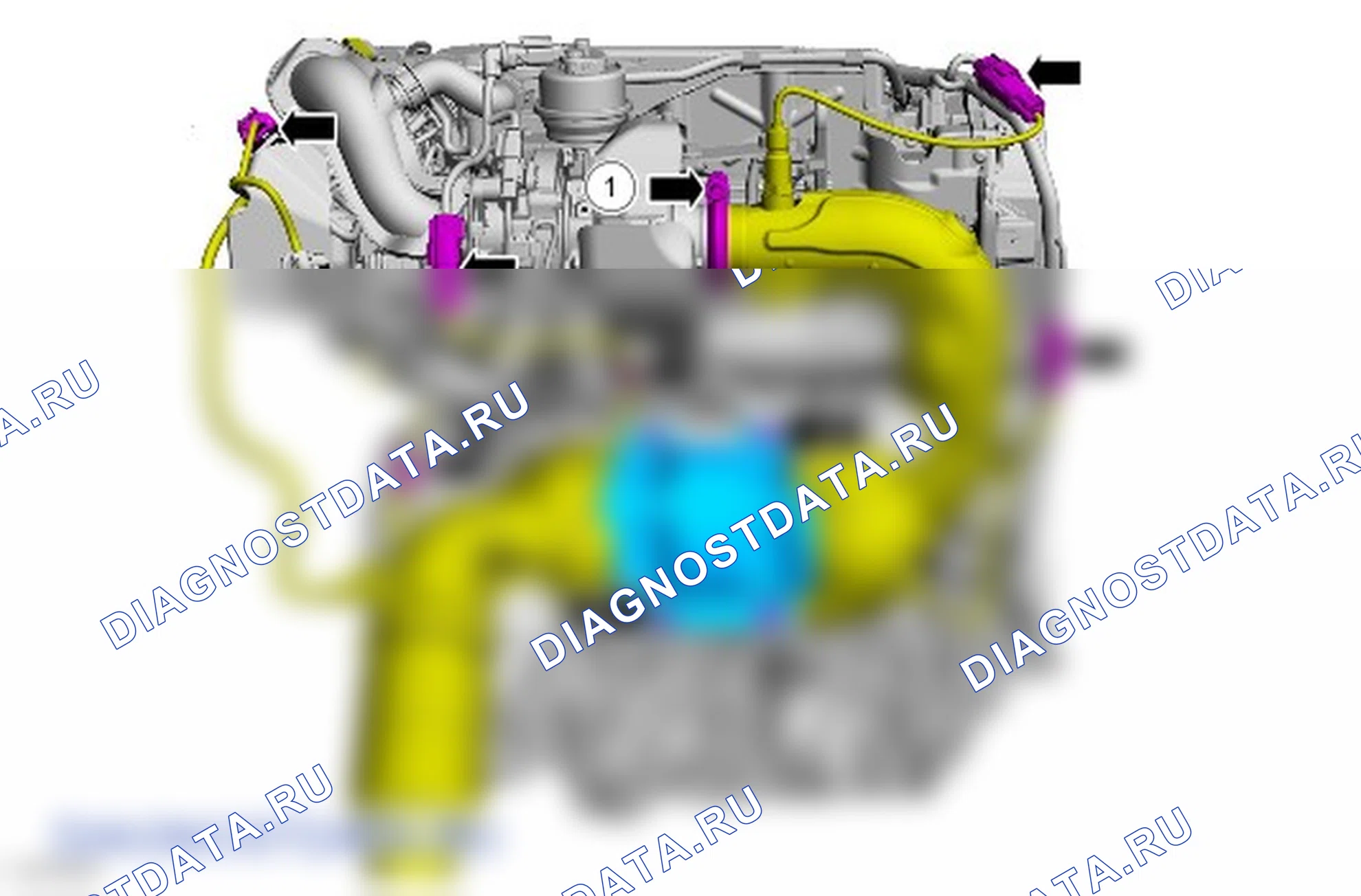 Как снять присоединяемые детали двигателя. Ford Grand C-MAX II рестайлинг