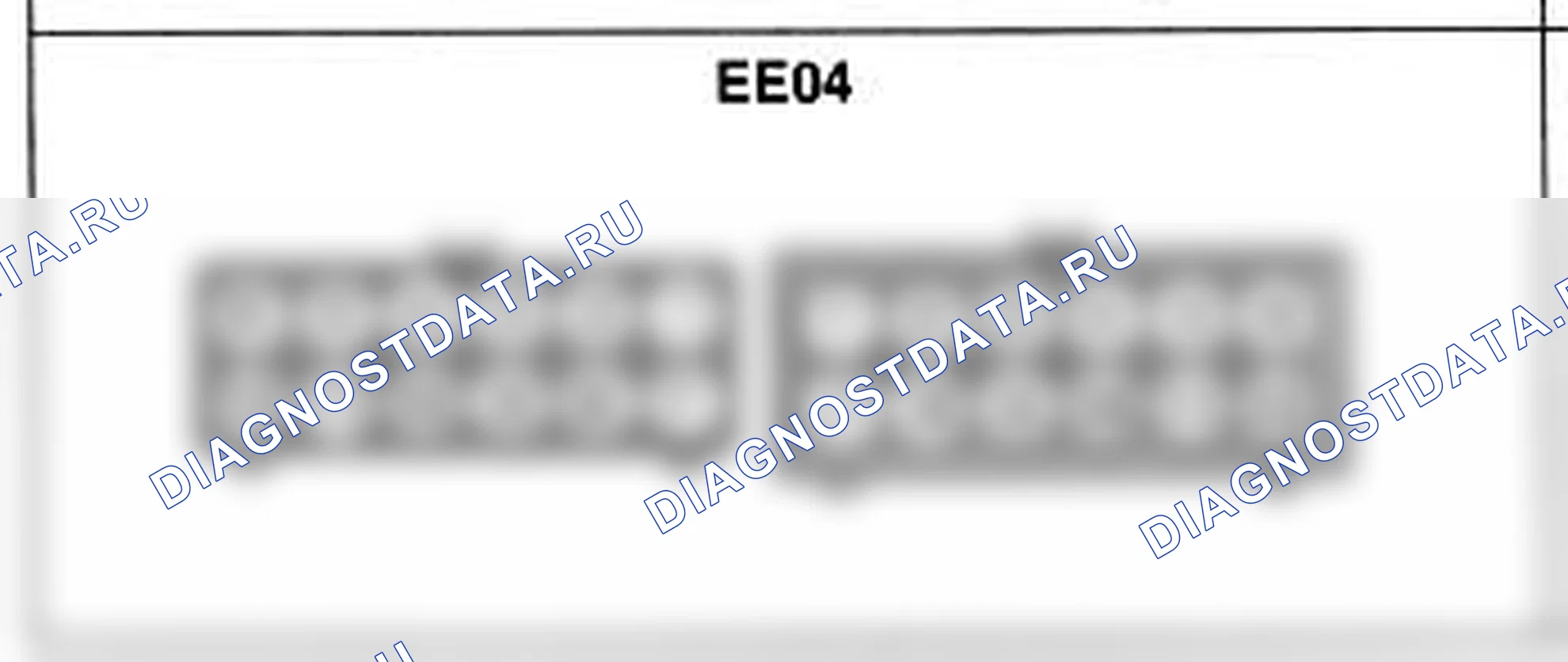 Распиновка разъёма EE04 — жгута двигателя. Hyundai H-1 A1