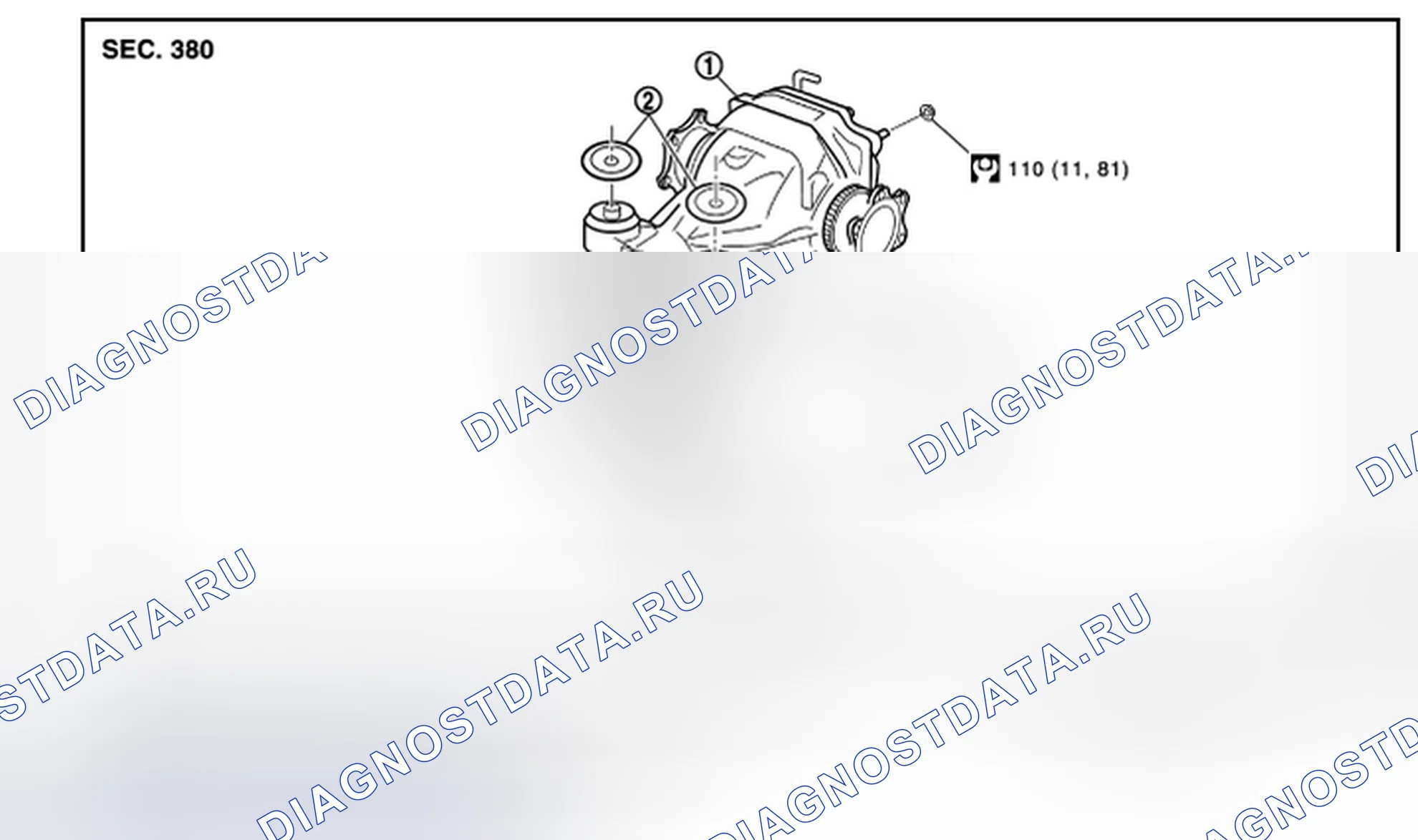 Рис. 41: AWD: Разнесенный вид. Infiniti FX50 II рестайлинг