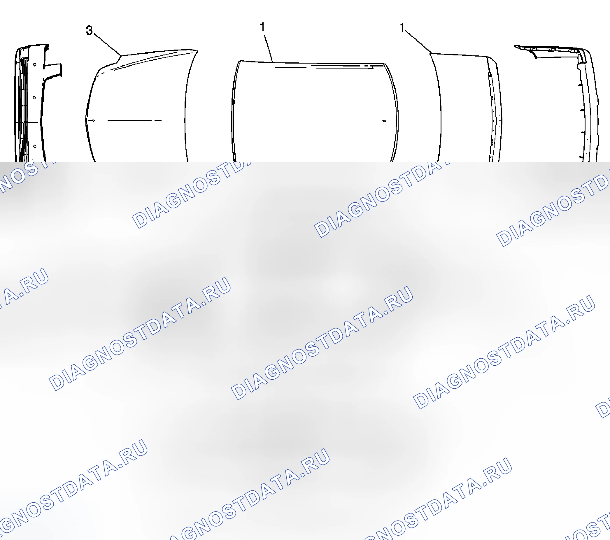 Рис. 46: Идентификация панели. Cadillac DTS I